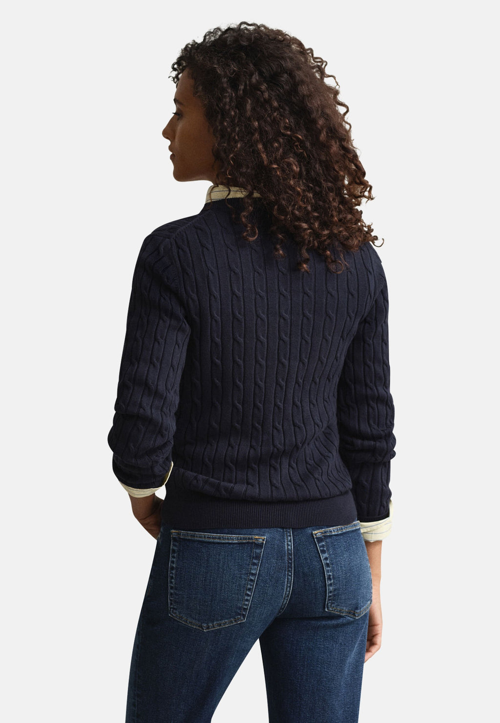 STRETCH CABLE  - Jumper - evening blue