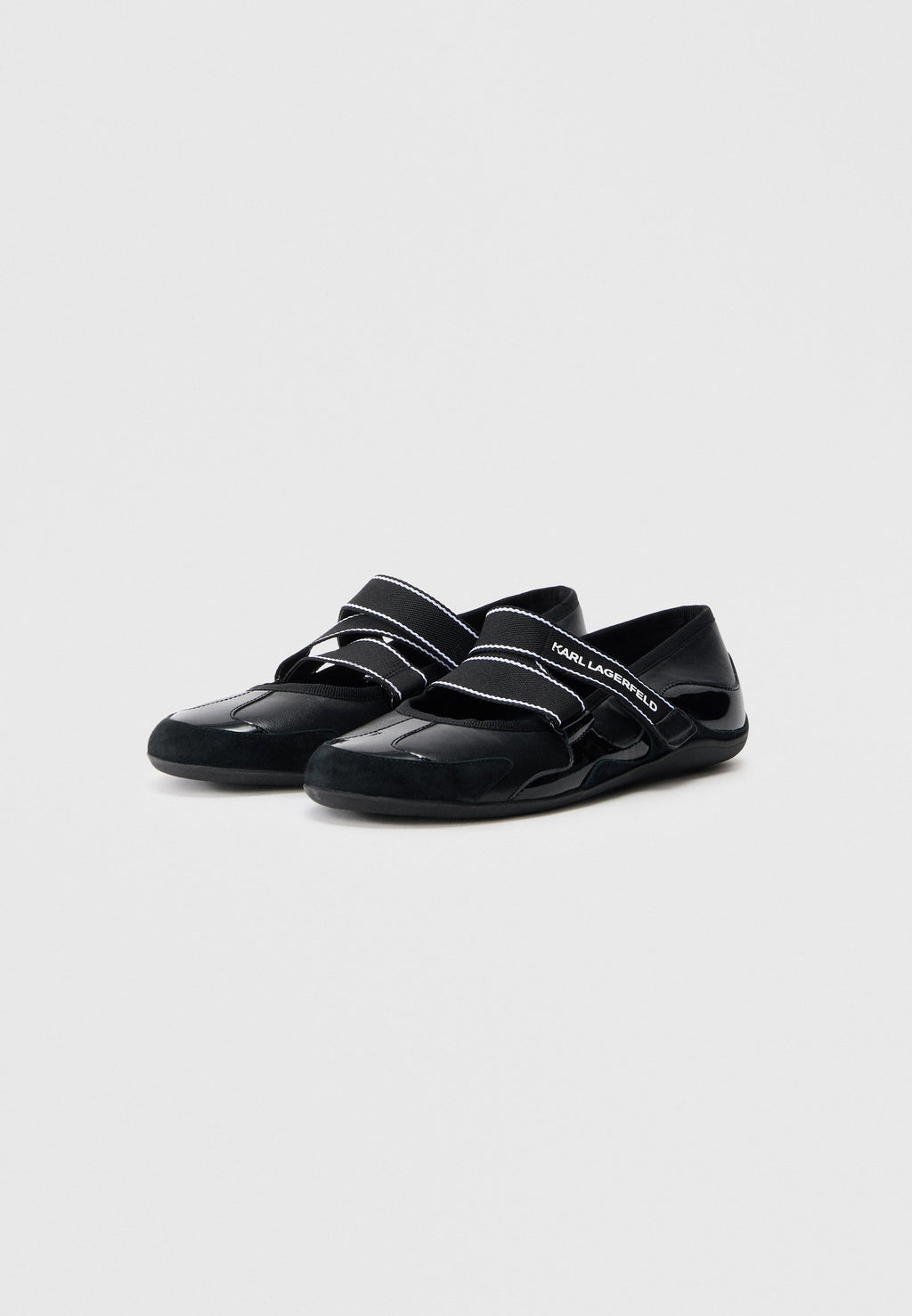 ALTIA KROSS STRAP - Ankle strap ballet pumps - black metallic