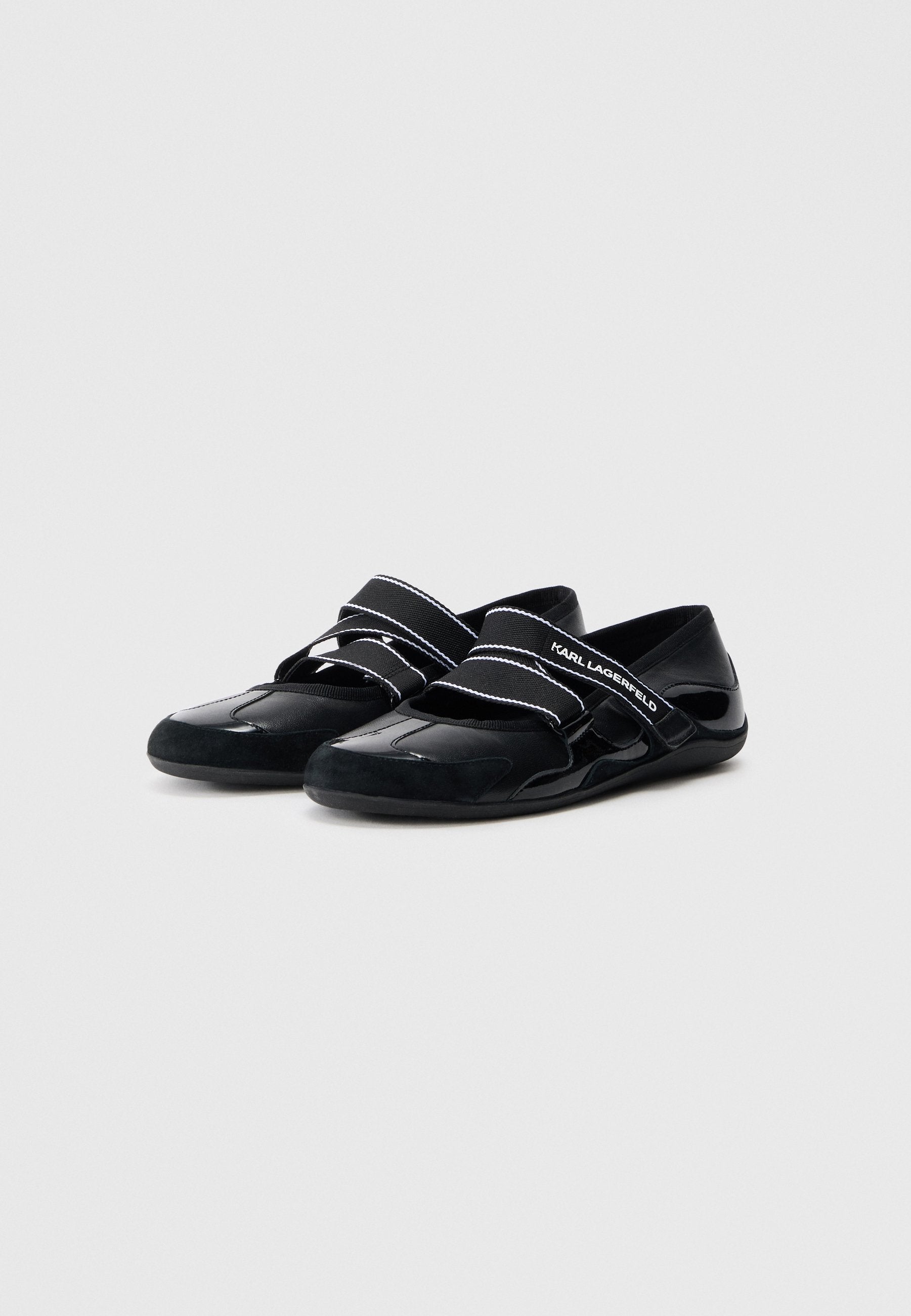 ALTIA KROSS STRAP - Ankle strap ballet pumps - black metallic