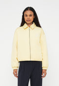 WATER REPELLENT SATIN RELAXED PADDED JACKET - Light jacket - zesty yellow