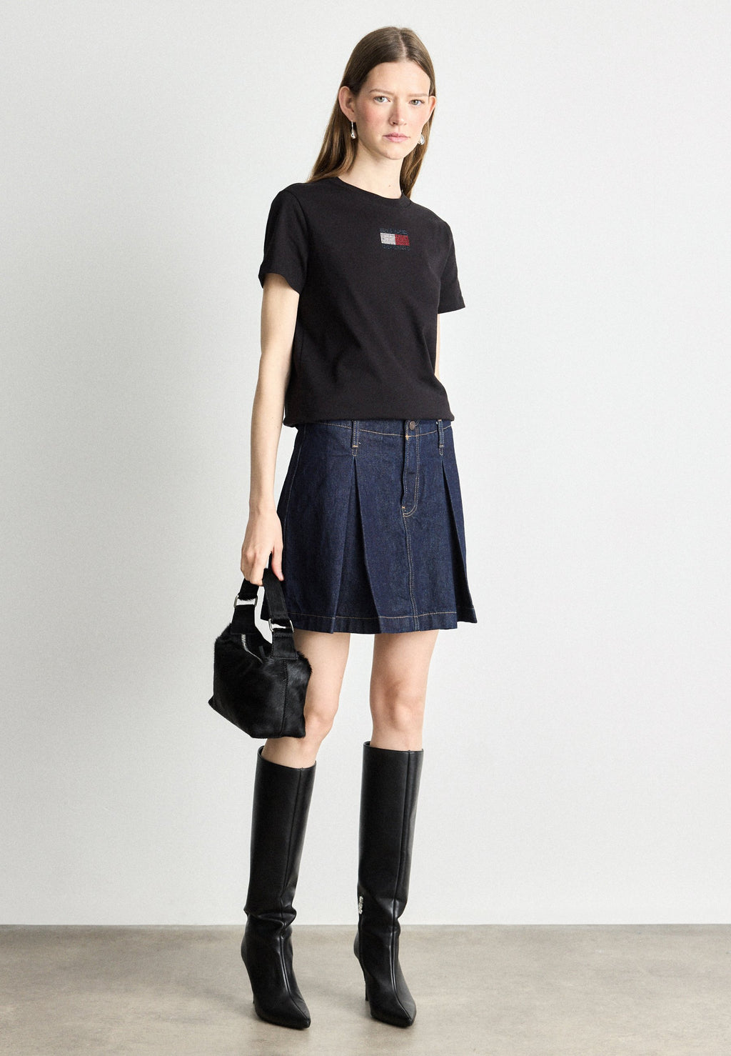 PARTY FLAG TEE - Print T-shirt - black