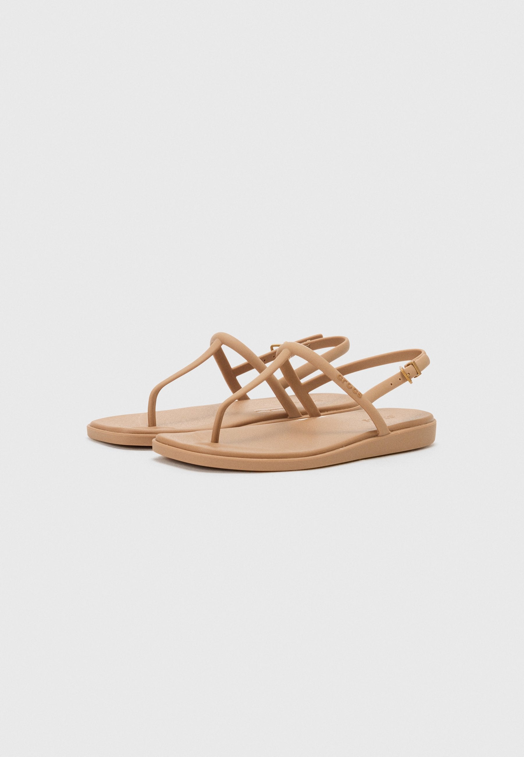 MIAMI - T-bar sandals - milk chocolate