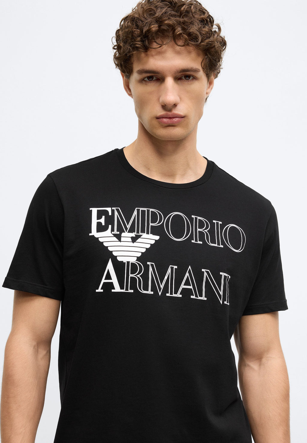 CREW NECK - Pyjama top - black
