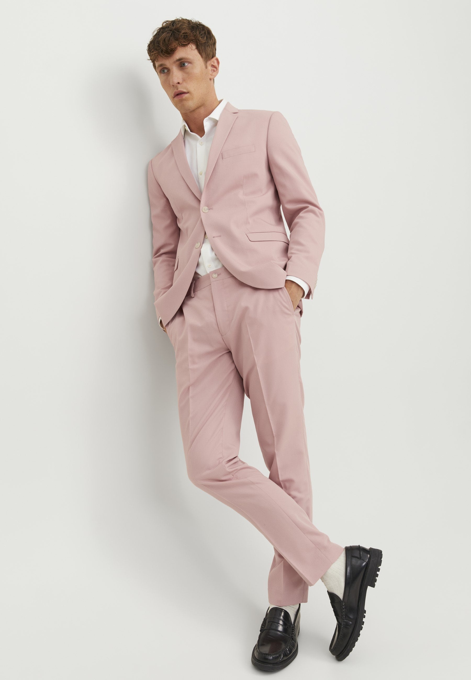 JPRFRANCO TROUSER NOOS - Suit trousers - rose tan