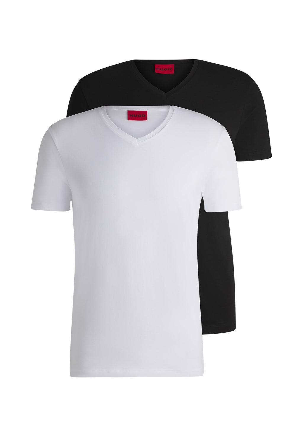 2 PACK - Basic T-shirt - black/white