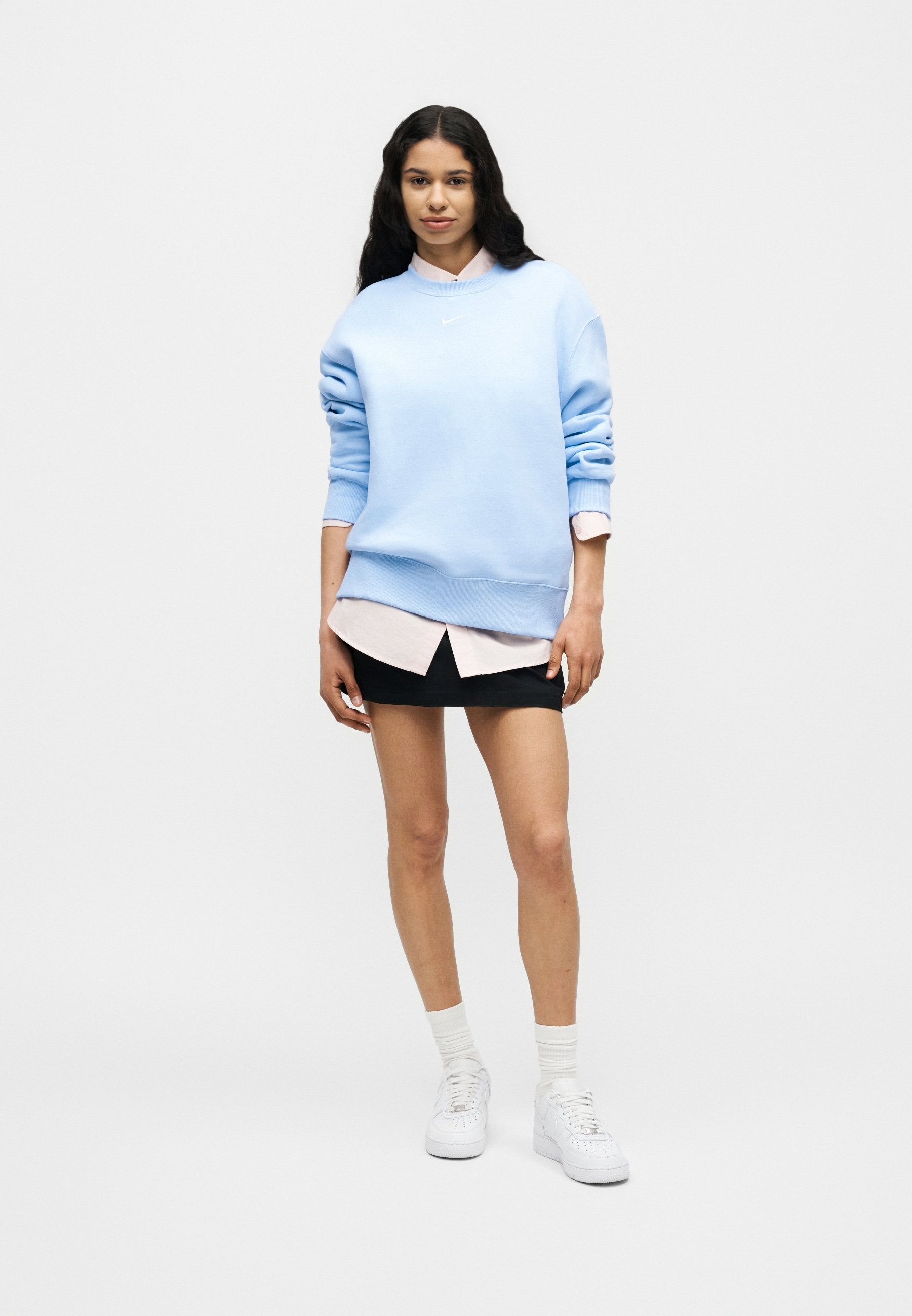 LONG CREW - Sweatshirt - hydrogen blue/sail