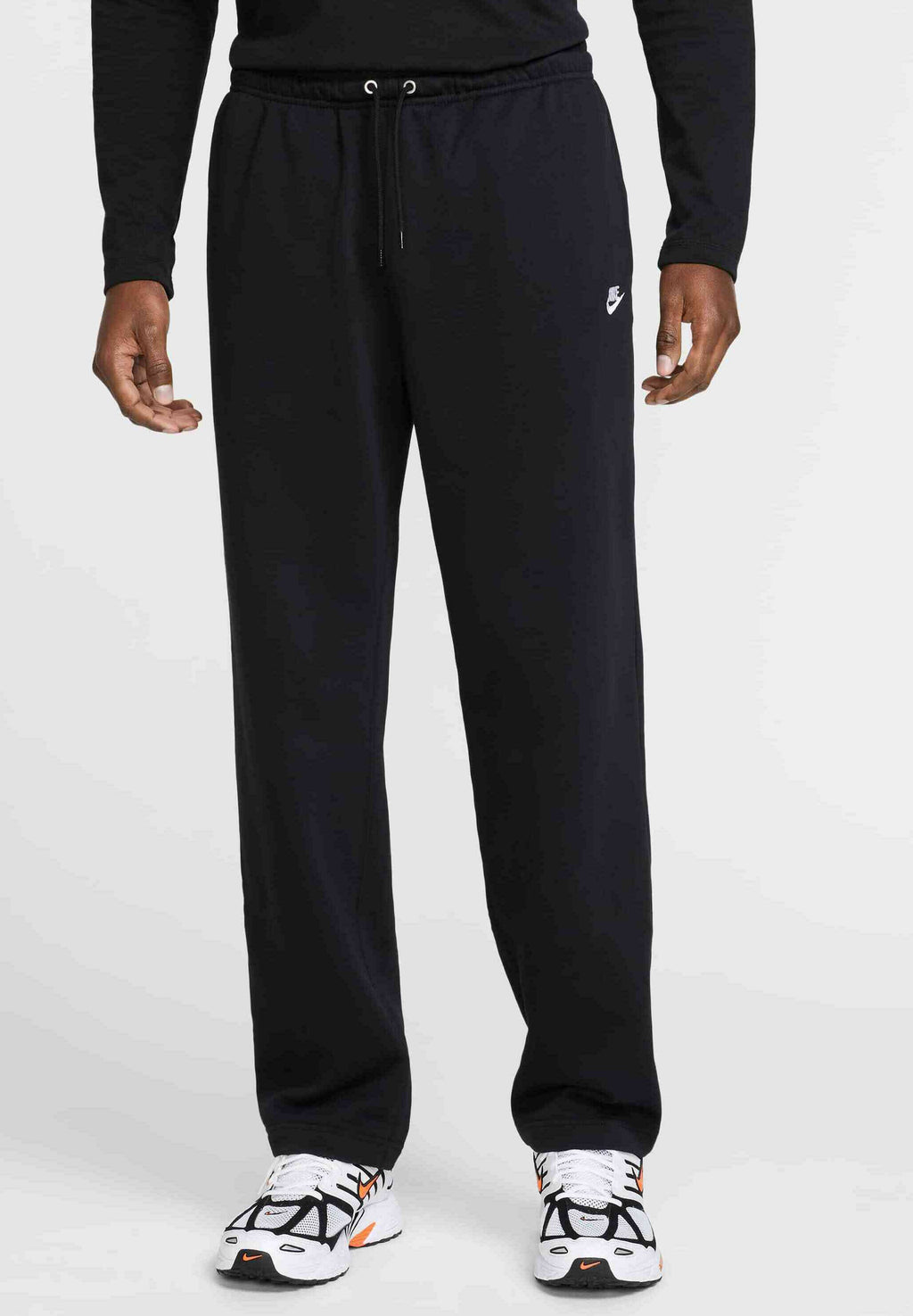 M NK CLUB FT OH PANT - Tracksuit bottoms - black black white