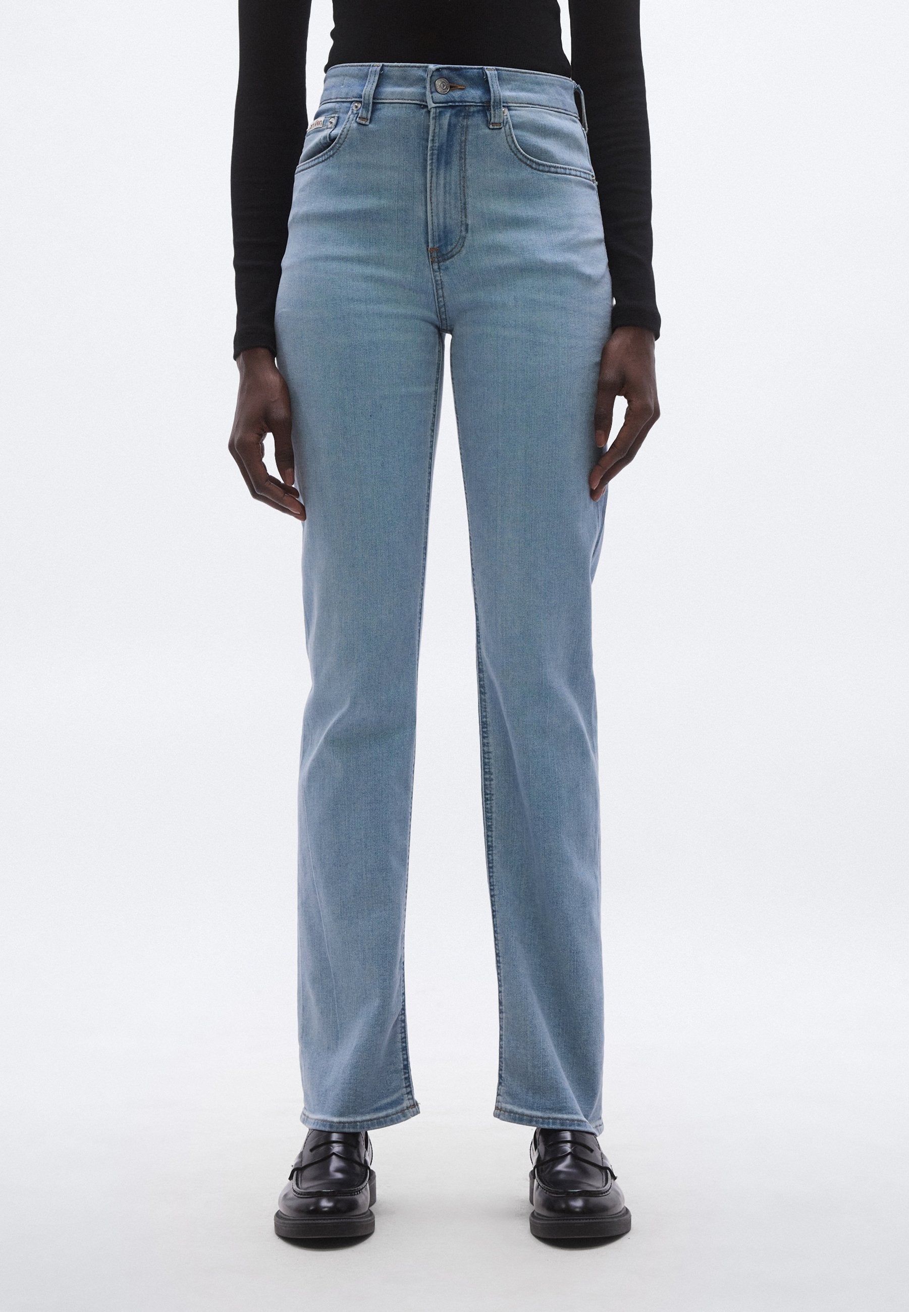 HIGH RISE STRAIGHT - Jean droit - blue rain