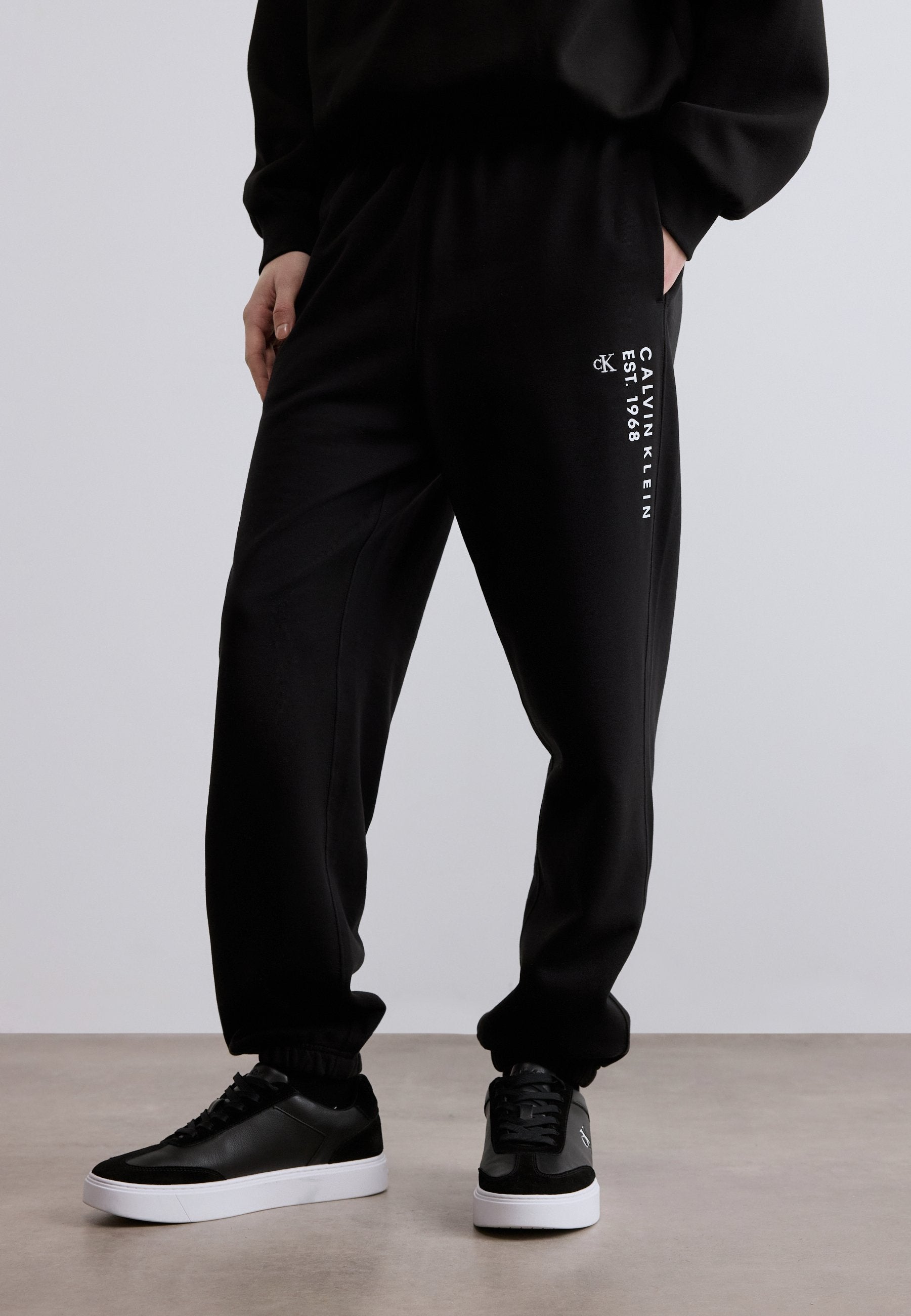 350TERRY 1968 GRAPHIC MONOLOGO - Tracksuit bottoms - black