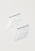 LINEAR CUSHIONED CREW SOCK 10 PAIR PACK - Socks - white/black