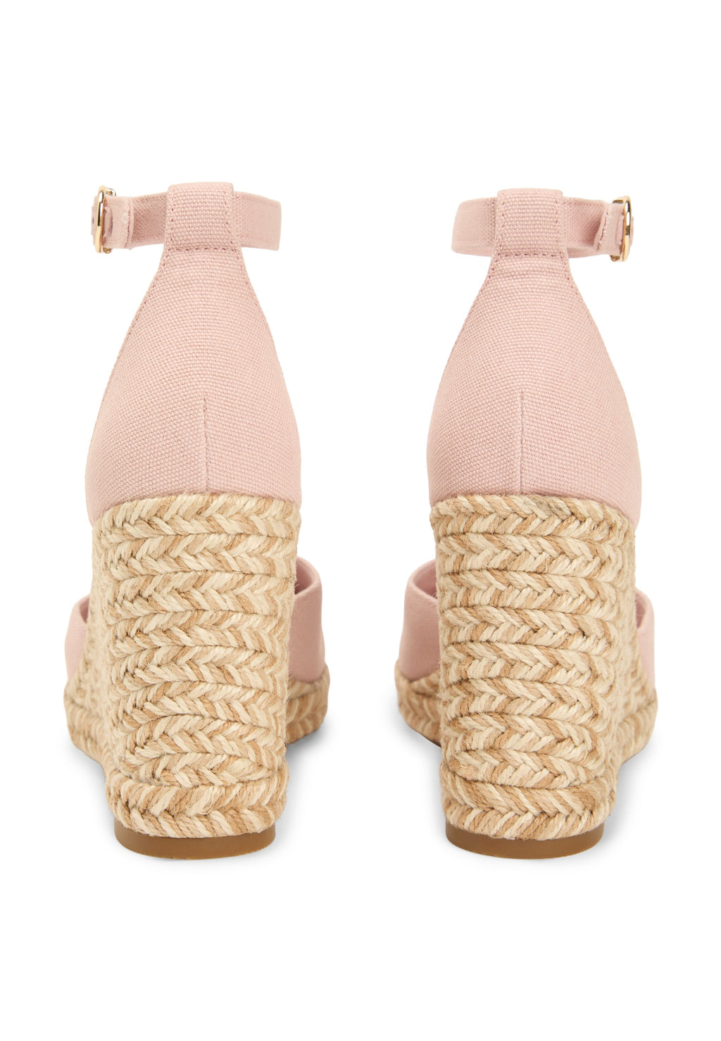 FLAG HIGH WEDGE ESPAD CLOSED TOE - Platform heels - foggy pink
