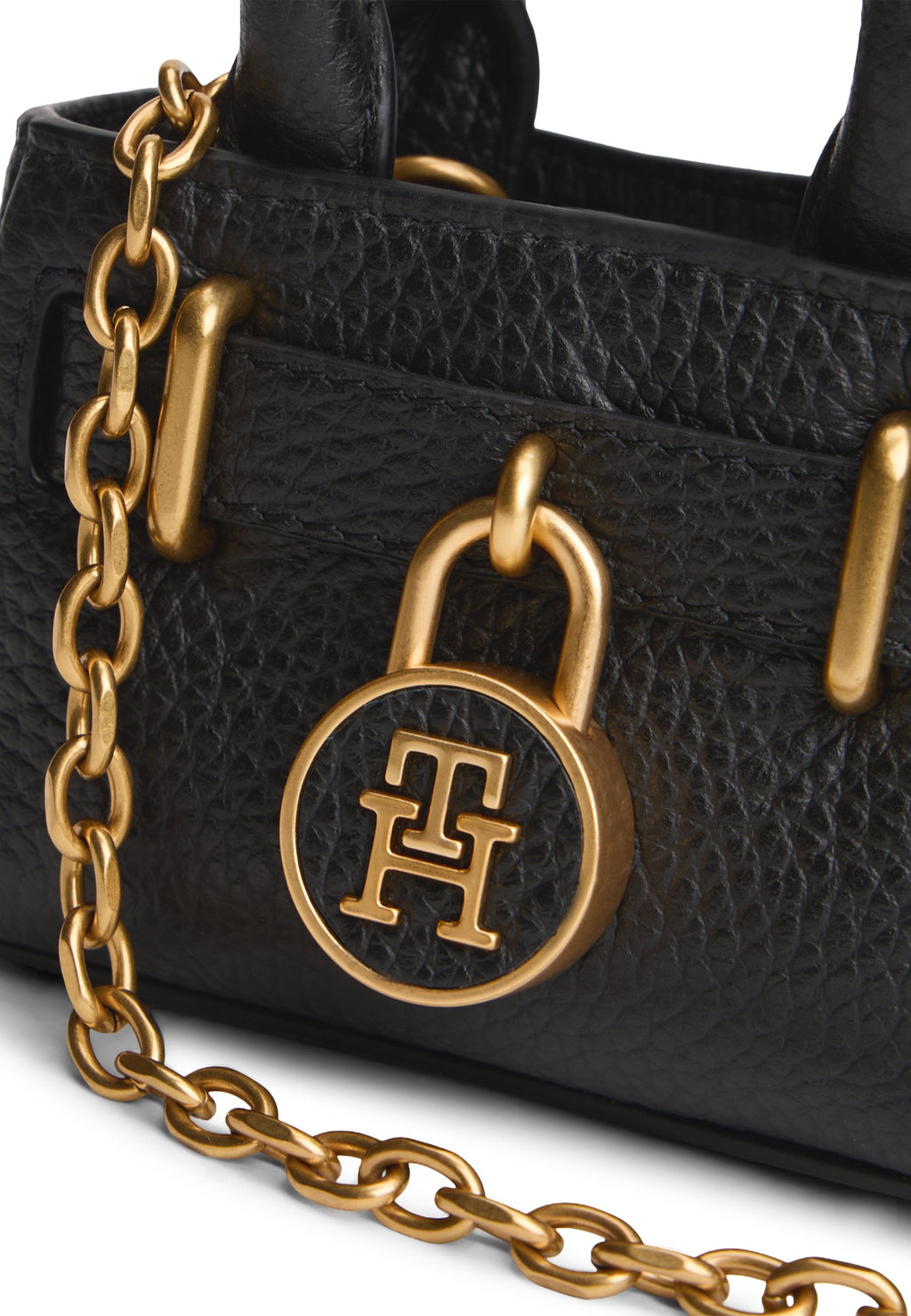 THE AMERICAN ICON LEATHER CHAIN BAG - Handbag - black