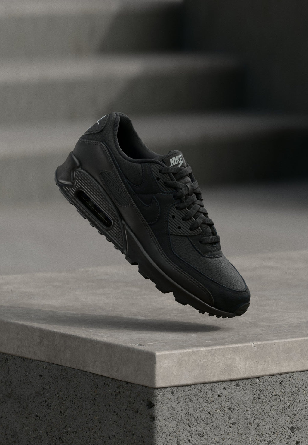 AIR MAX 90 - Spor ayakkabı - siyah/açık füme grisi