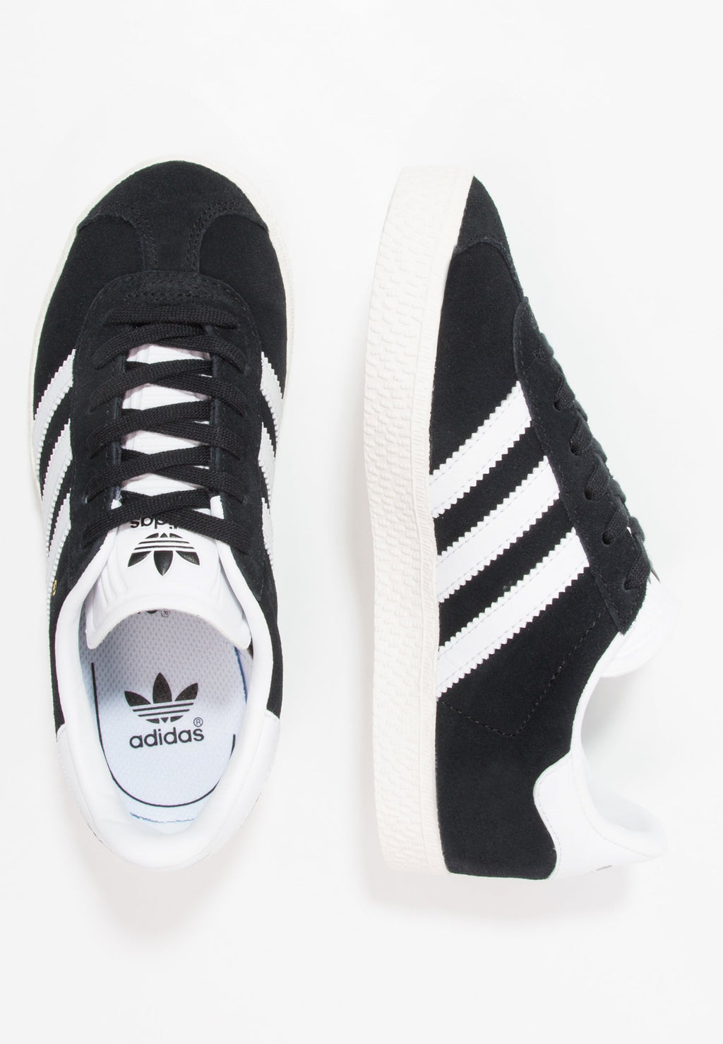 GAZELLE UNISEX - أحذية رياضية - أسود أساسي/أبيض/ذهب معدني