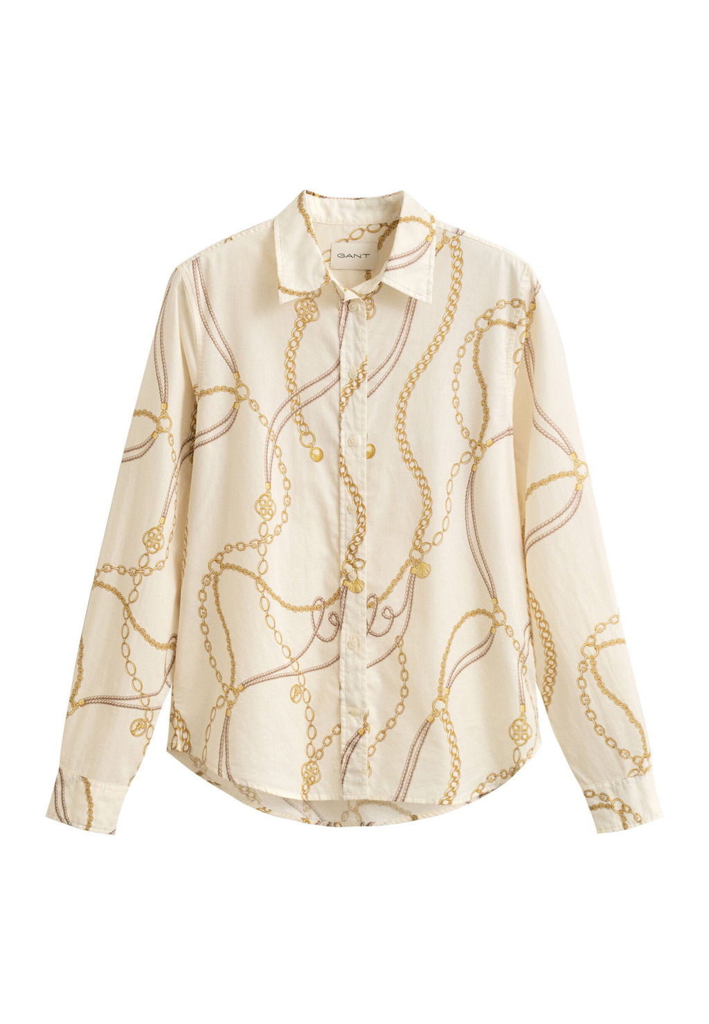 PRINTED  - Button-down blouse - eggshell