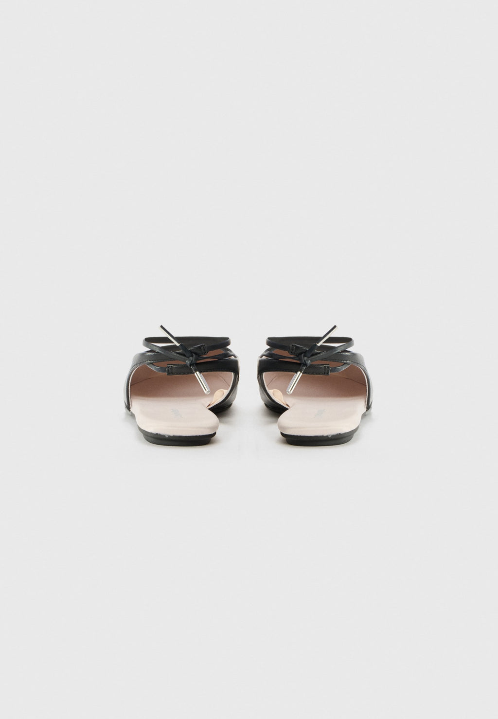 Slingback ballet pumps -  black