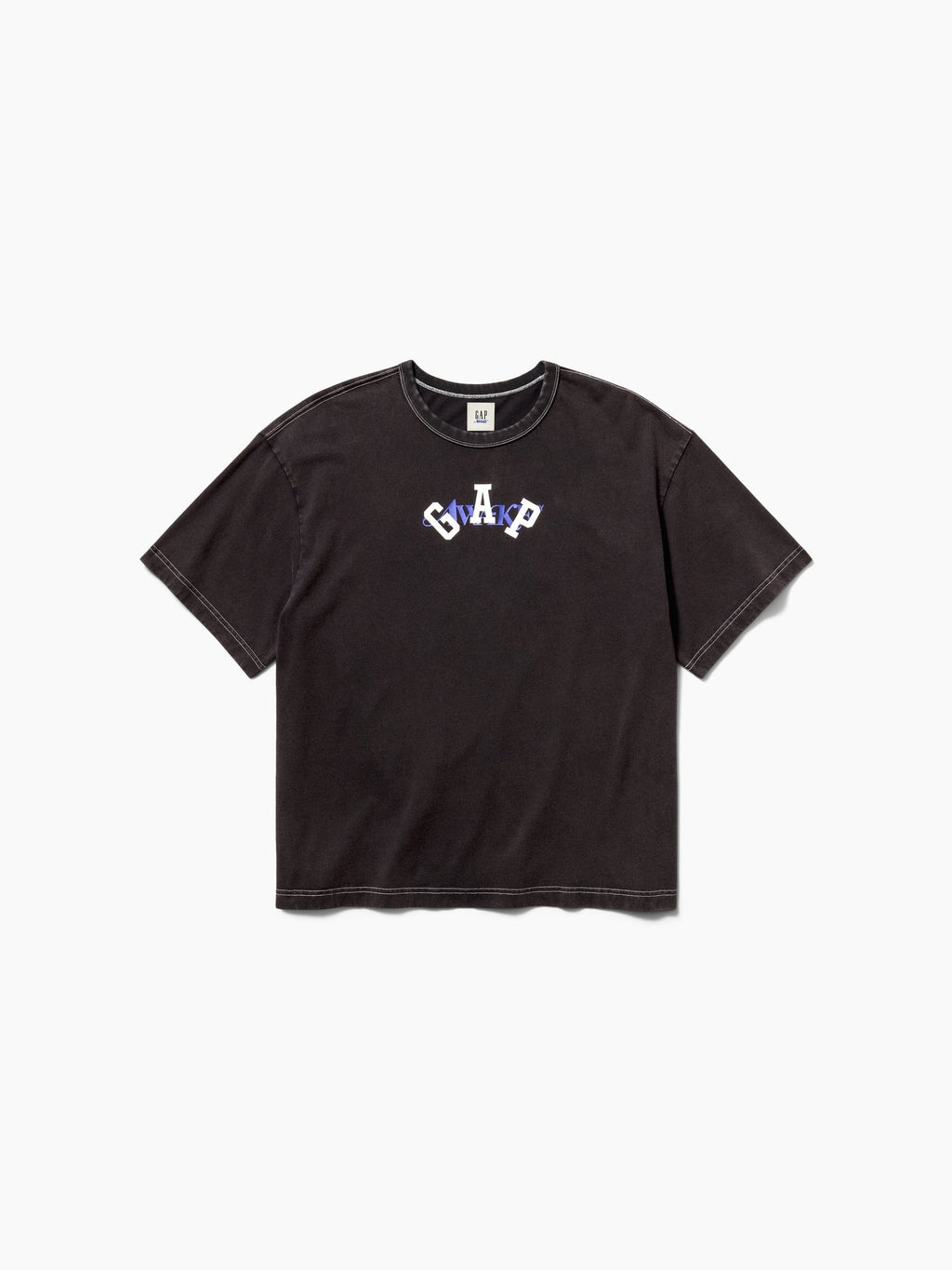 GAP AWAKE NY BOXY TEE UNISEX - Print T-shirt - moonless night