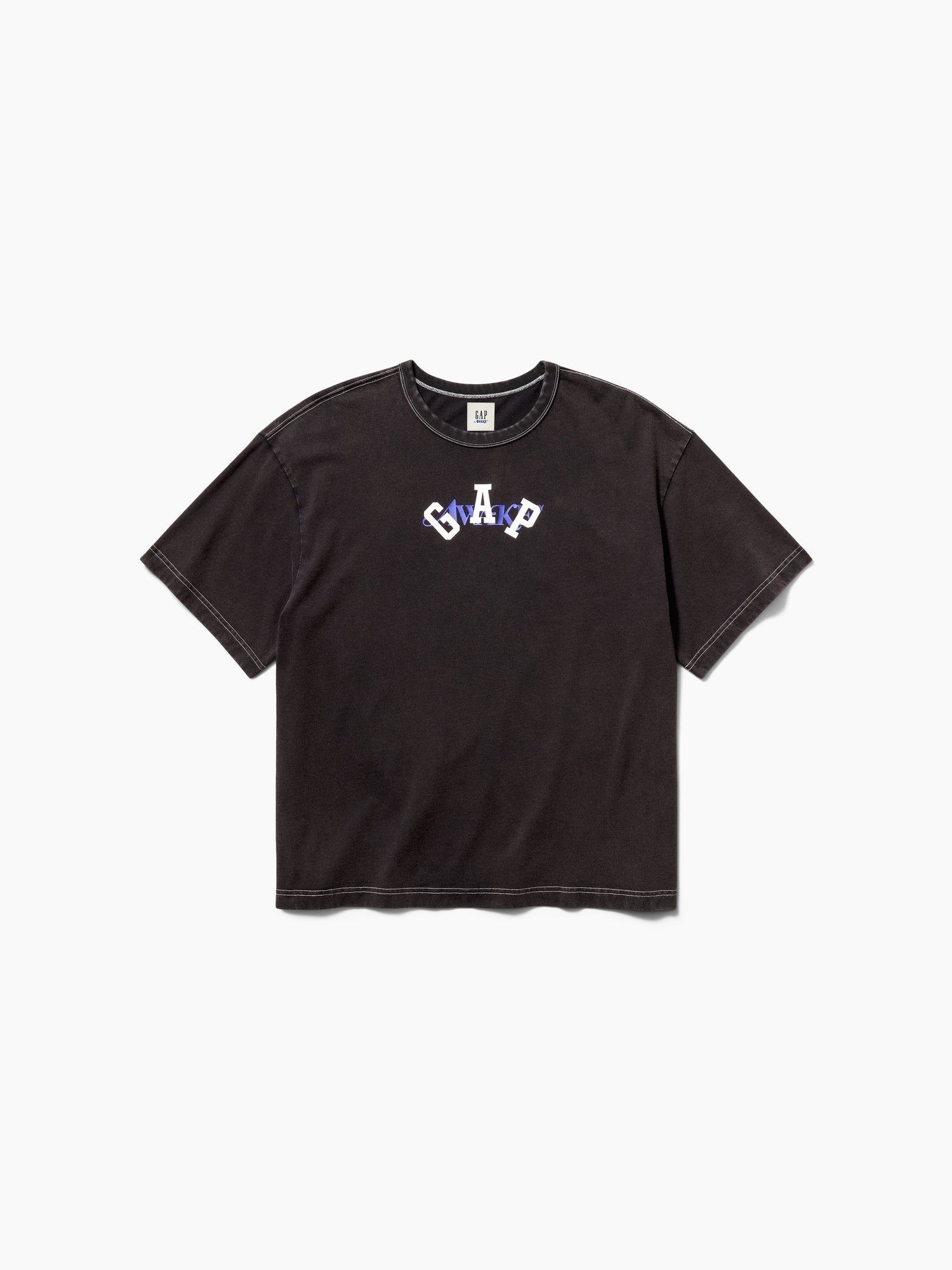 GAP AWAKE NY BOXY TEE UNISEX - Print T-shirt - moonless night