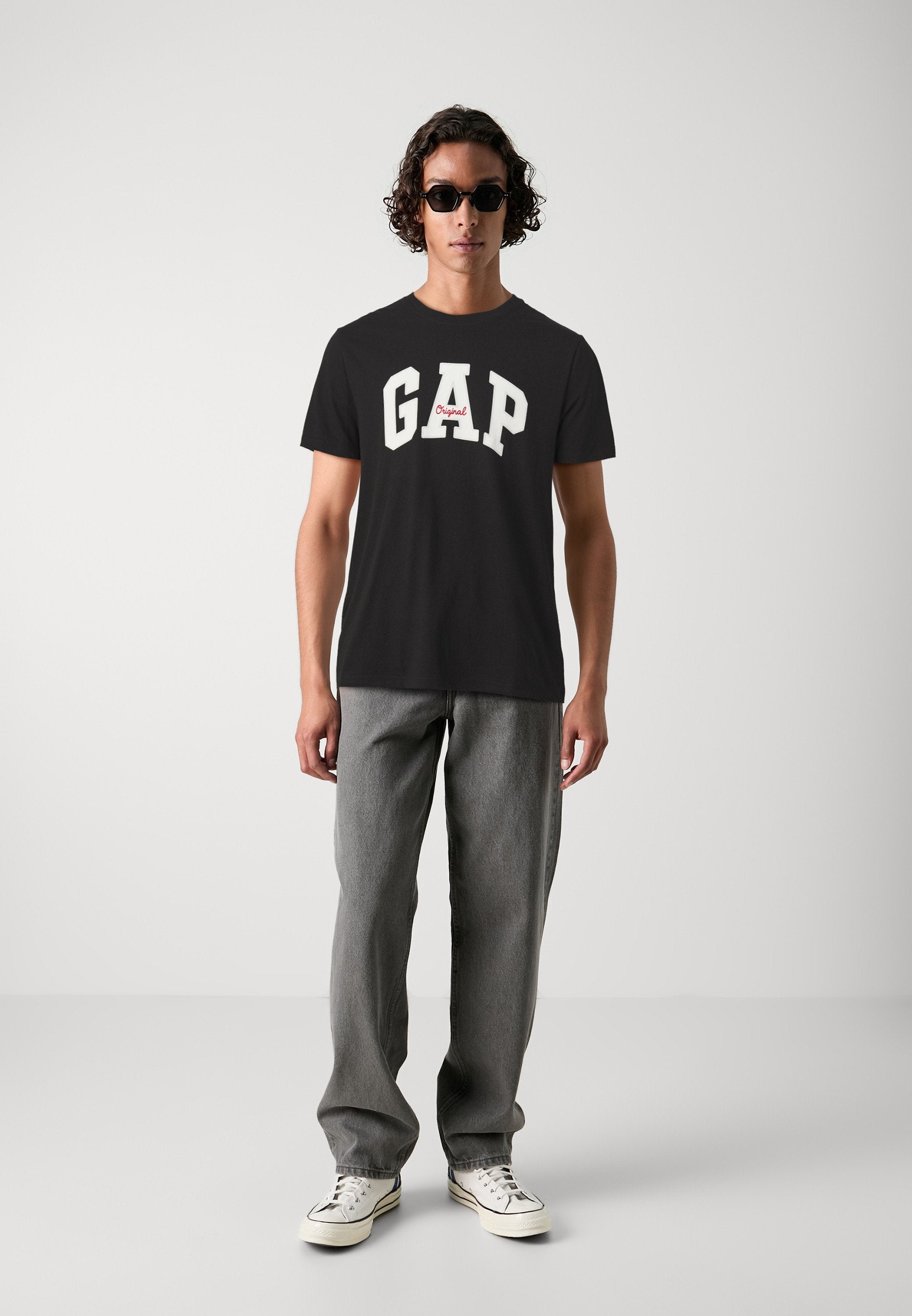 EVERYDAY SOFT ORIGINAL ARCH - Print T-shirt - true black