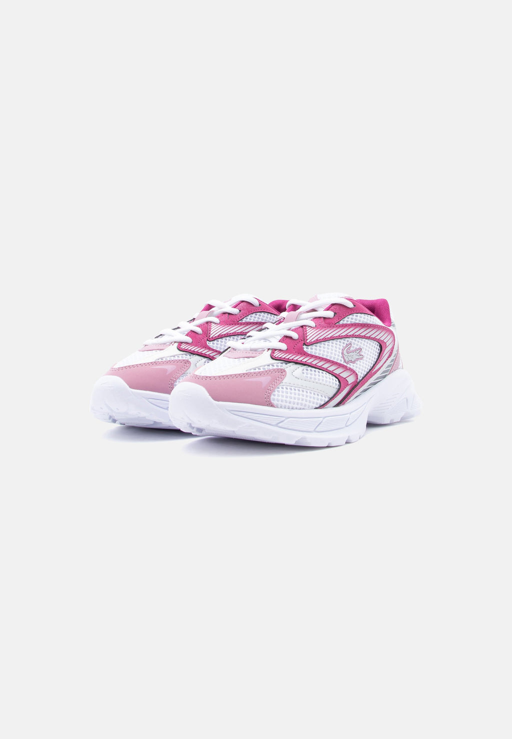 JUNIOR L003 NEO SHOT BLUSH LACES - Trainers - white/dark purple