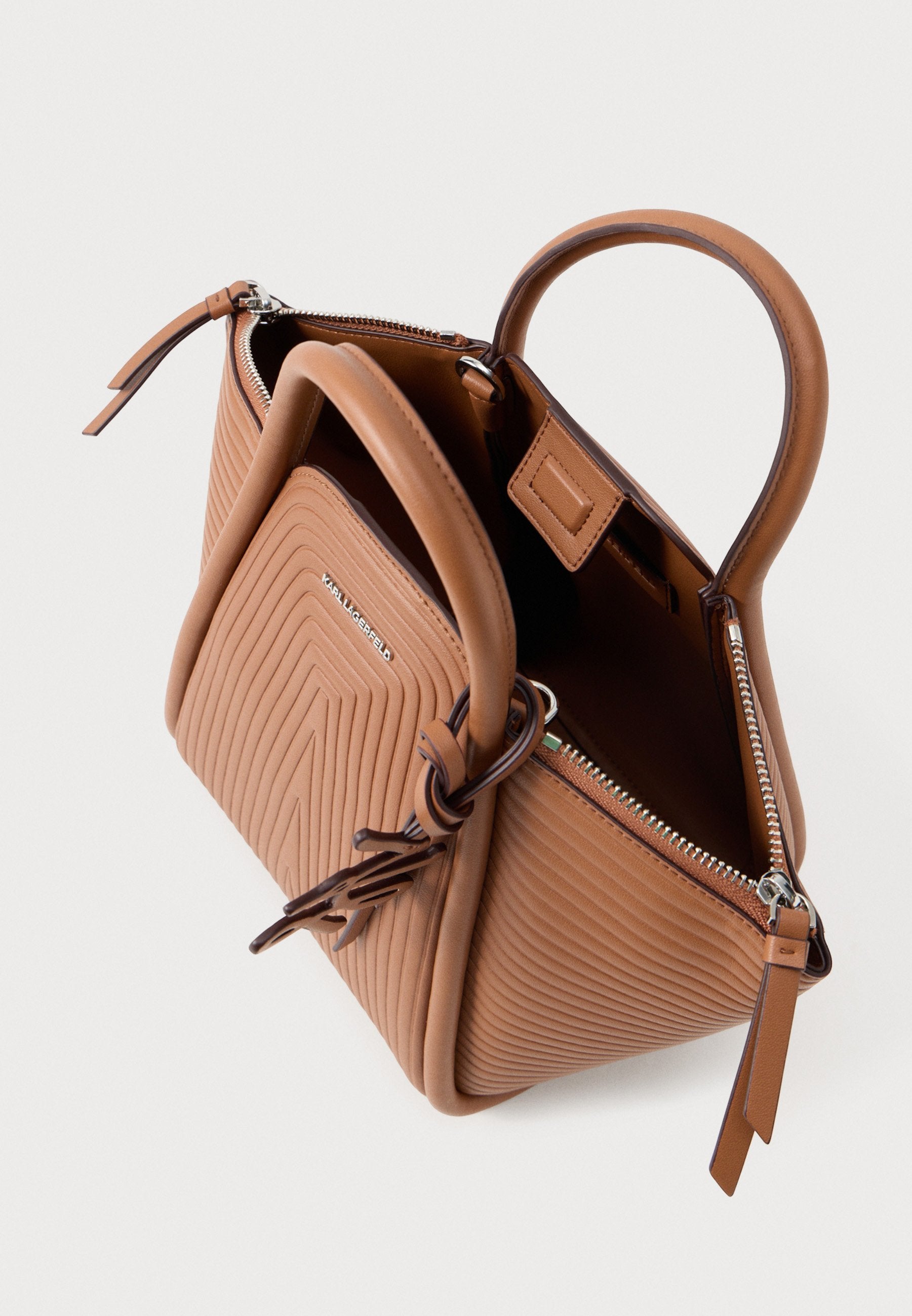 WELLEN TOTE - Cross body bag - dark tan