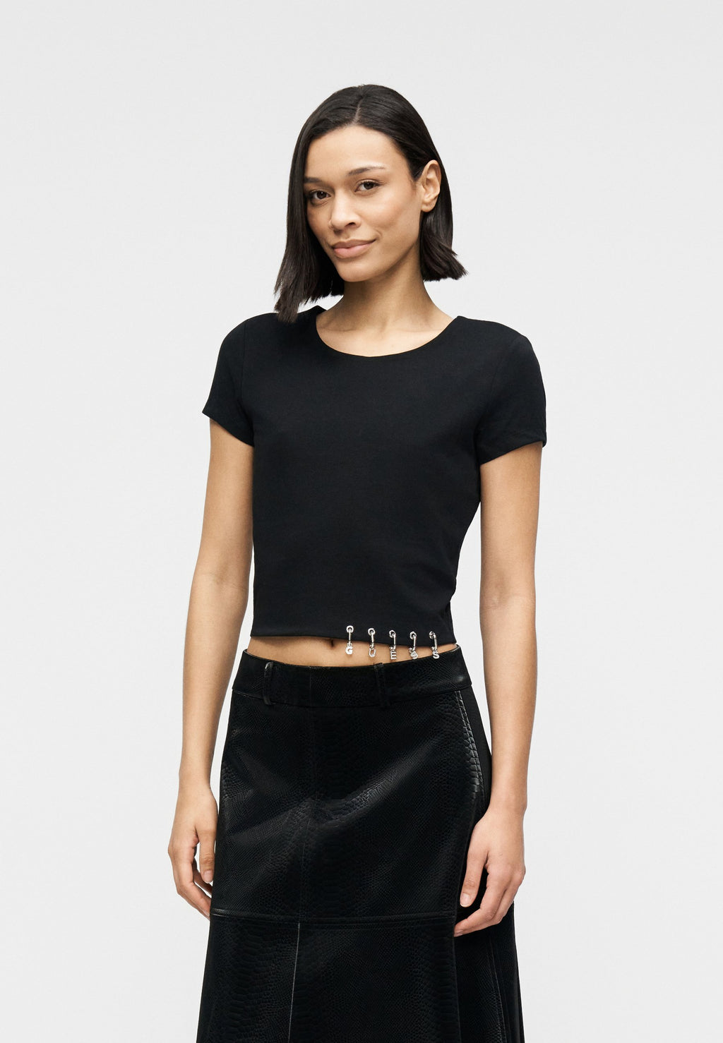 ELISABETTE - Print T-shirt - jet black