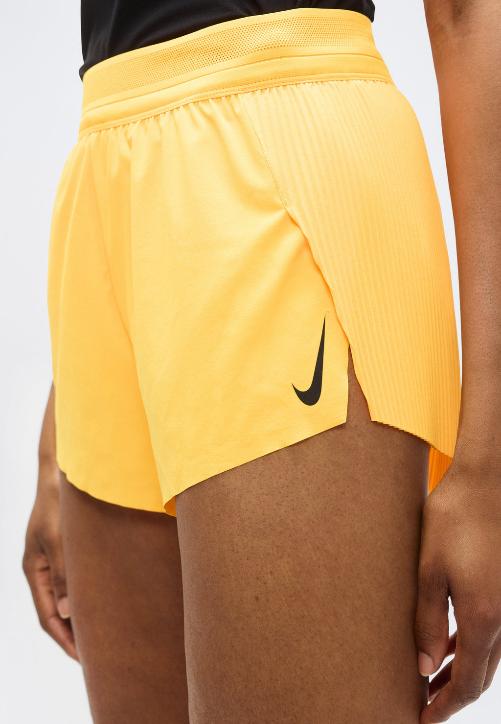 SHORT - Short de sport - orange laser/noir/blanc