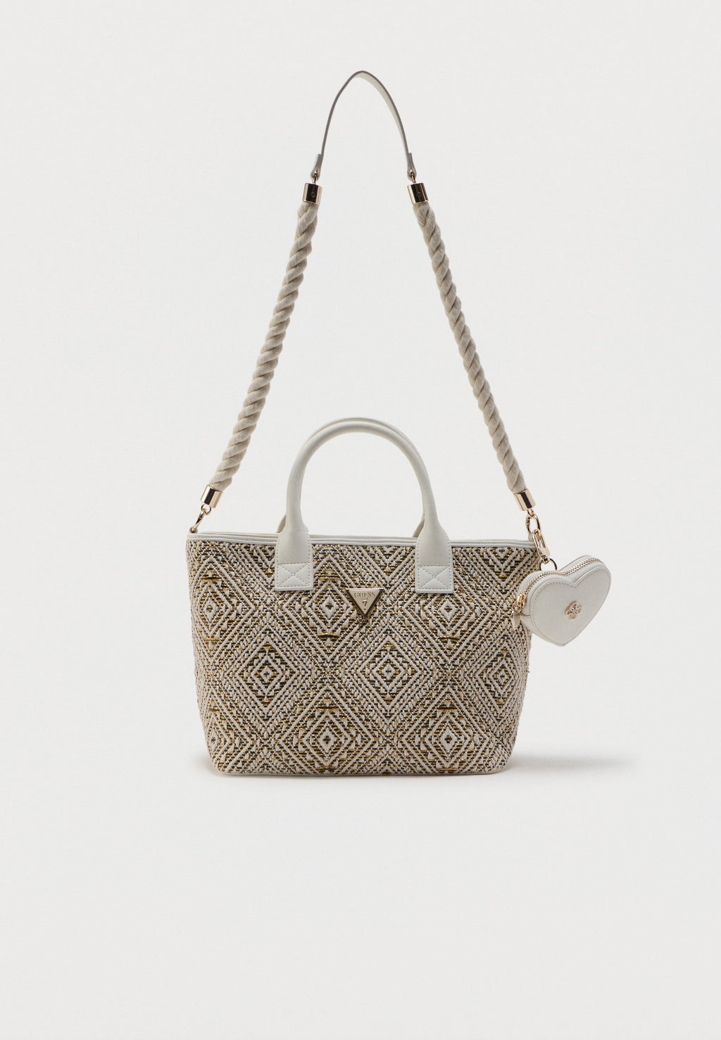 TOTE BAG UNISEX - Handbag - black/beige