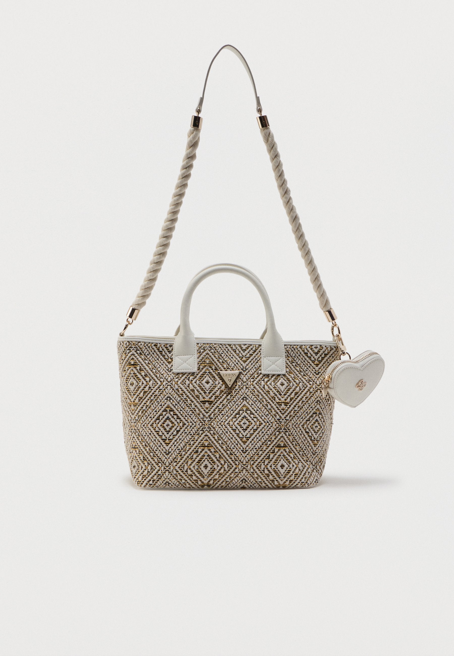 TOTE BAG UNISEX - Handbag - black/beige