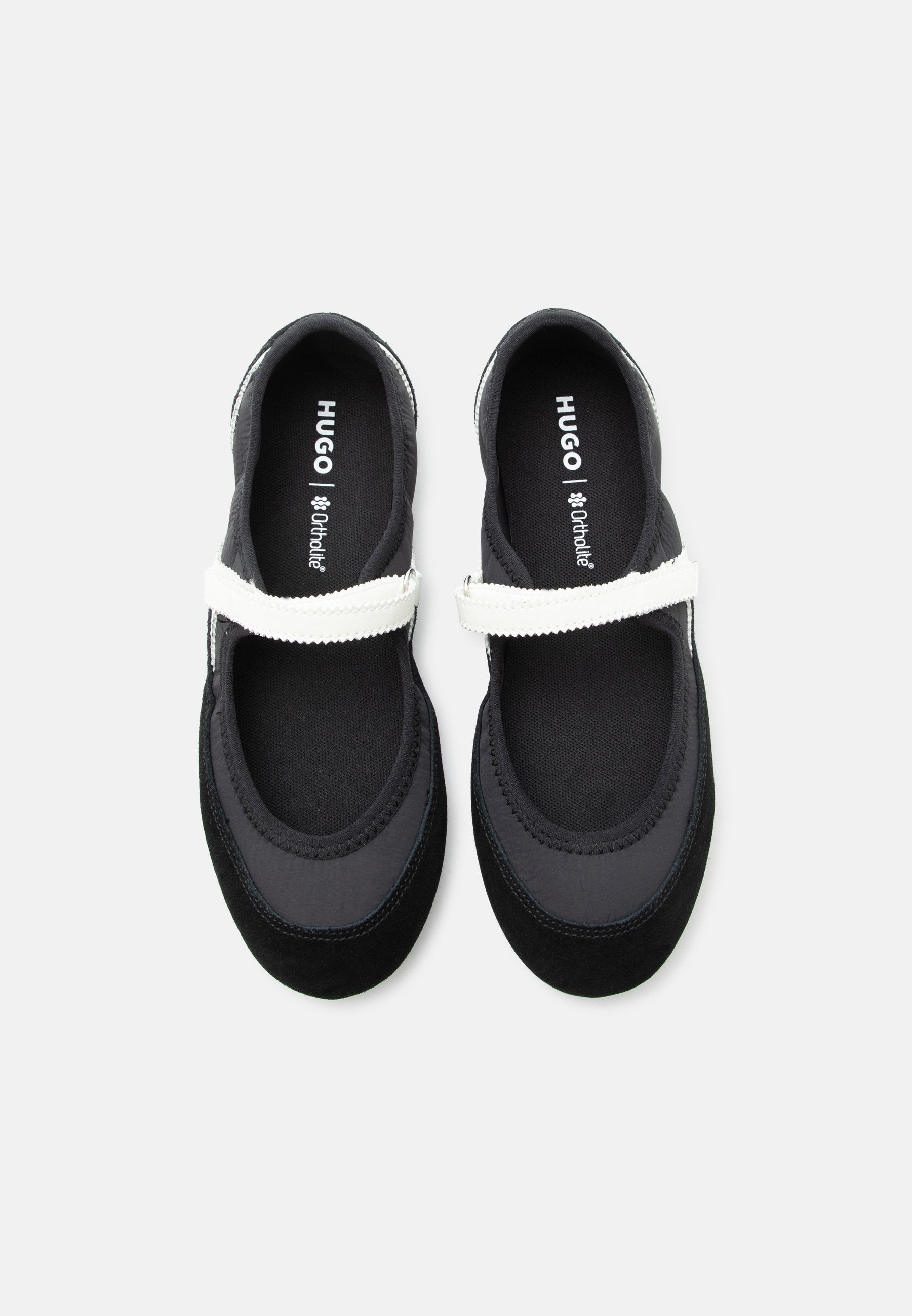 MYSTIE - Ankle strap ballet pumps - black