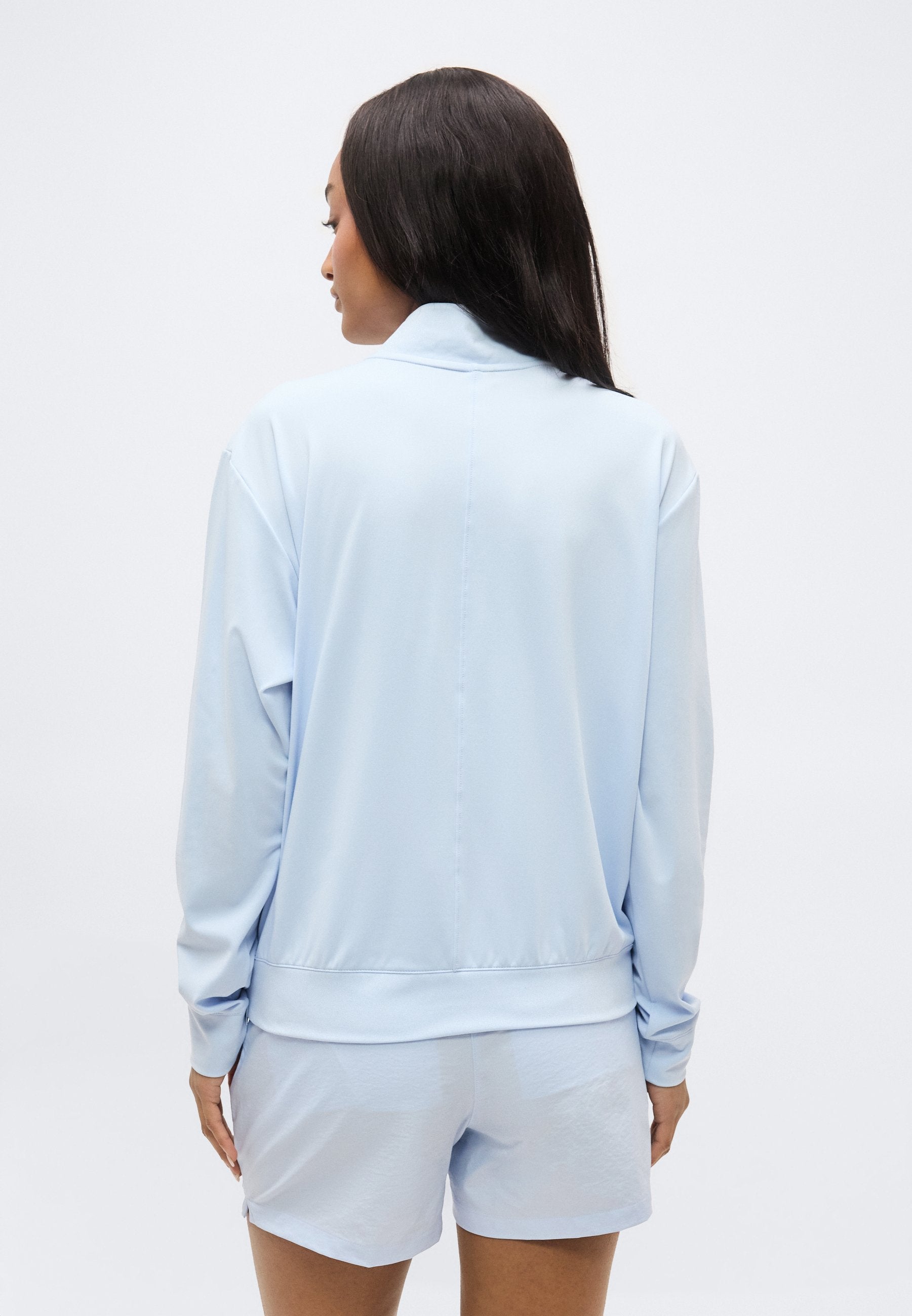 ULTIMATE365 QUARTER-ZIP LAYERING TOP - Sweatshirt - light blue