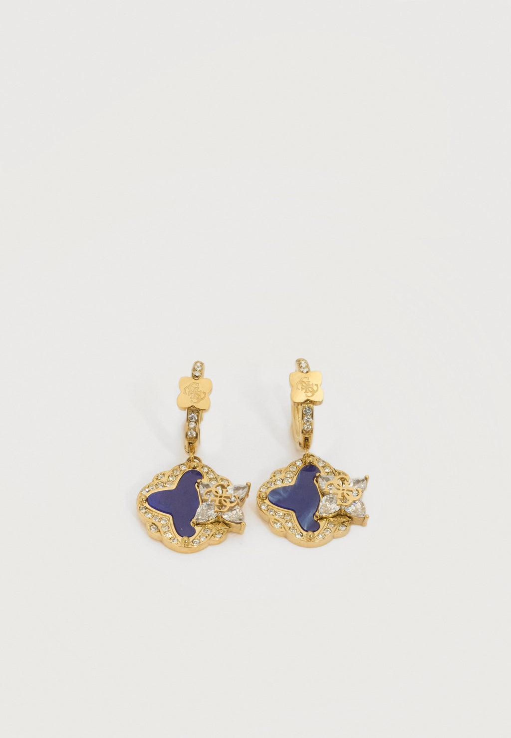 WILD FLOWER - Boucles d'oreilles - doré/bleu