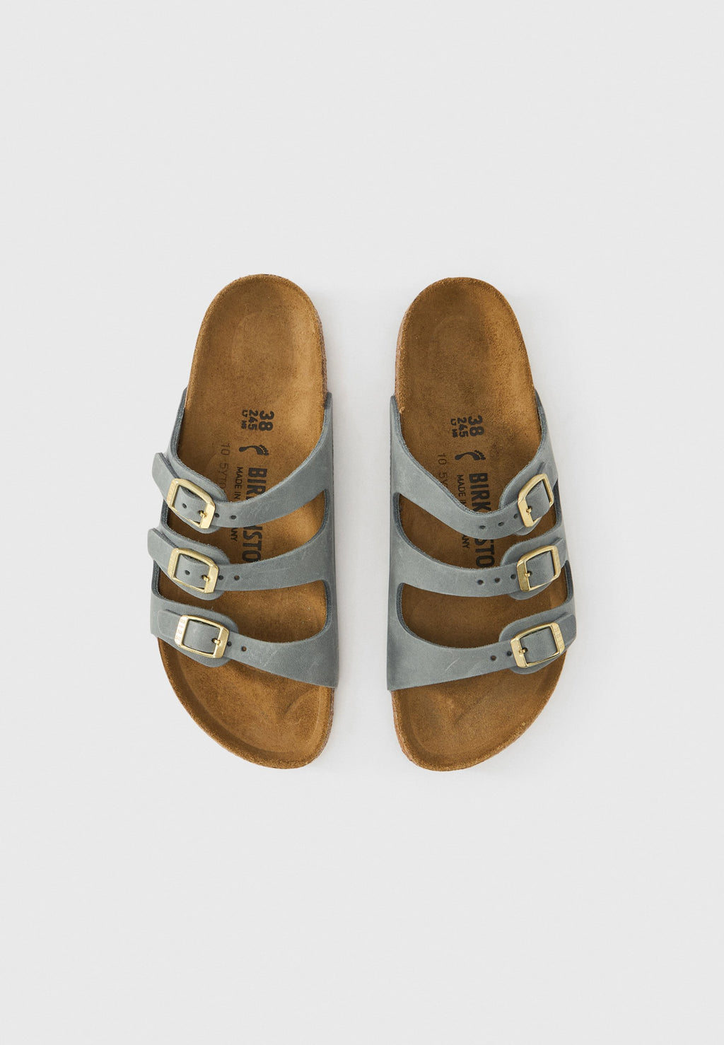 FLORIDA LEOI BASALT GRAYN REGULAR - Sandals - basalt gray