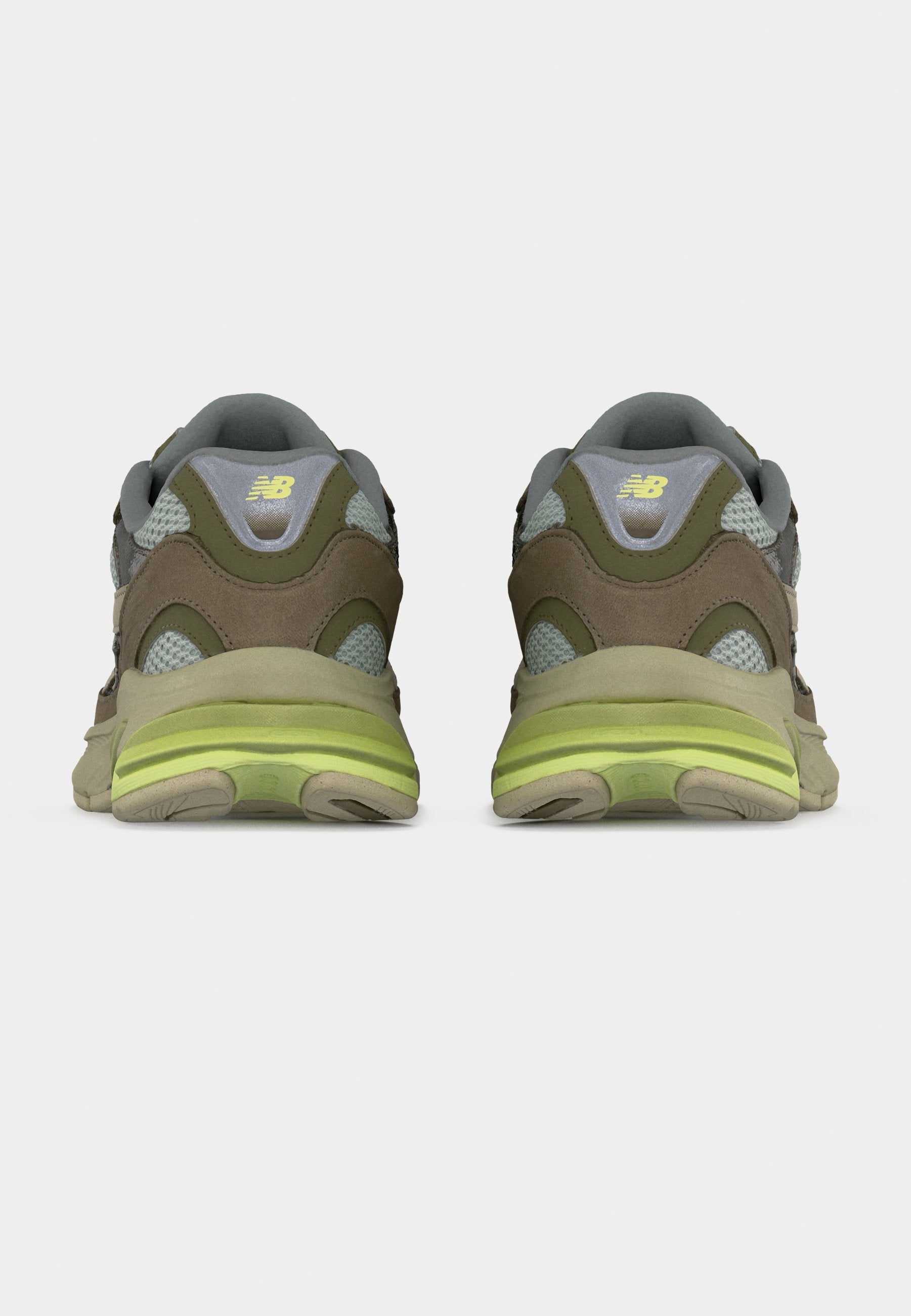 U2010 UNISEX - Baskets - vert discret/citron sec/gris étoile solitaire