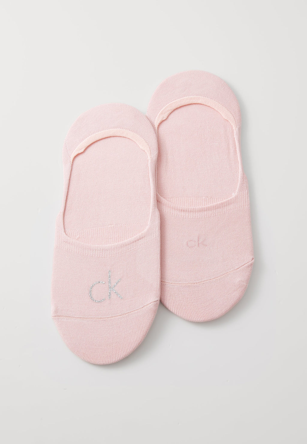 CHAUSSETTES FEMME MI-HAUTES LOGO BRILLANT LOT DE 2 - Chaussettes invisibles - rose