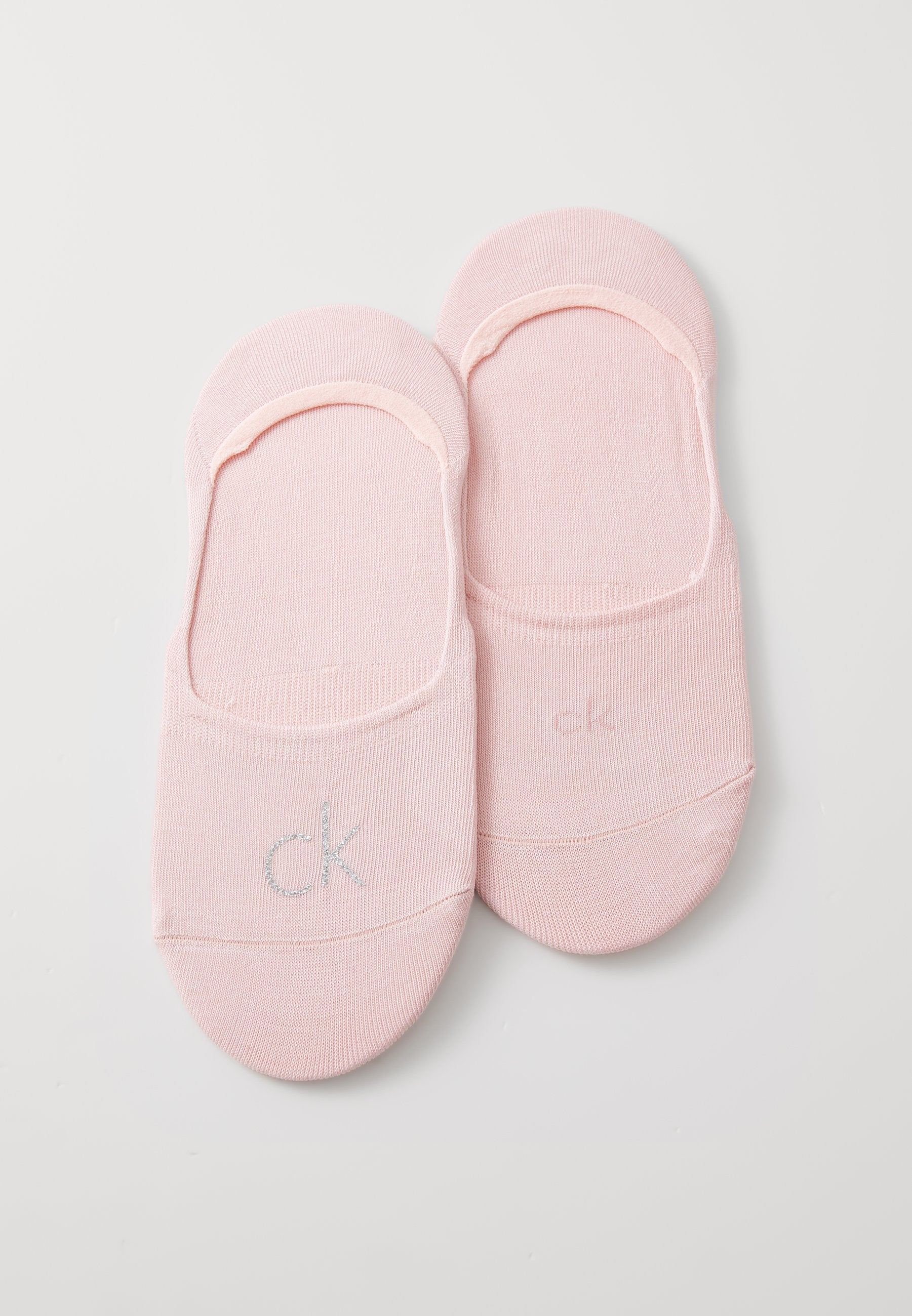 CHAUSSETTES FEMME MI-HAUTES LOGO BRILLANT LOT DE 2 - Chaussettes invisibles - rose