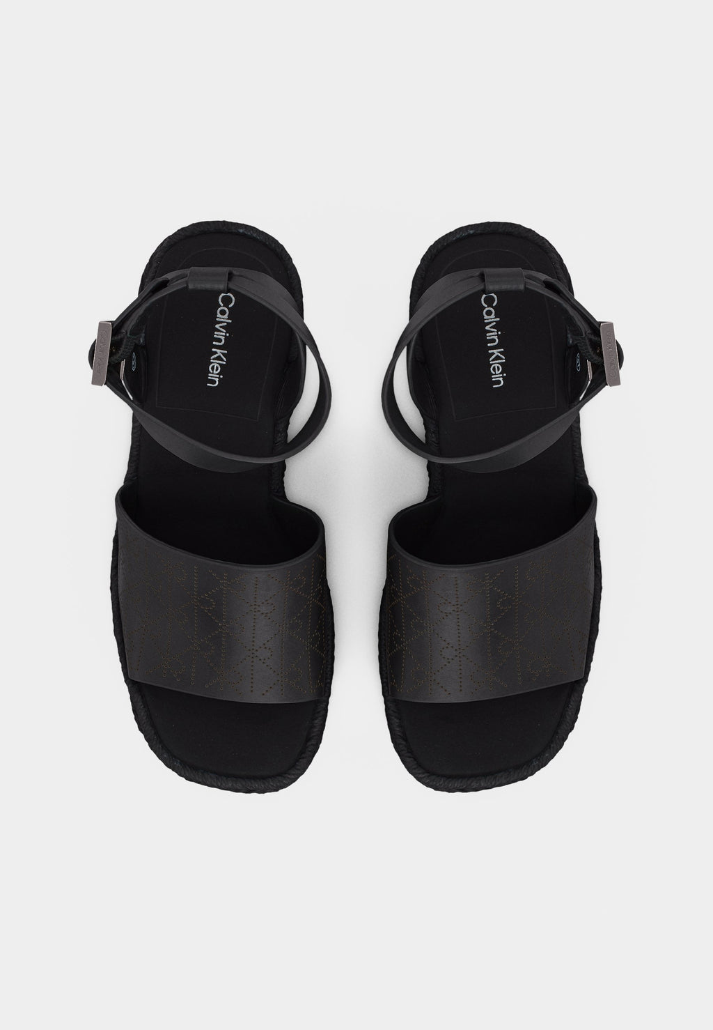 Platform sandals - triple black