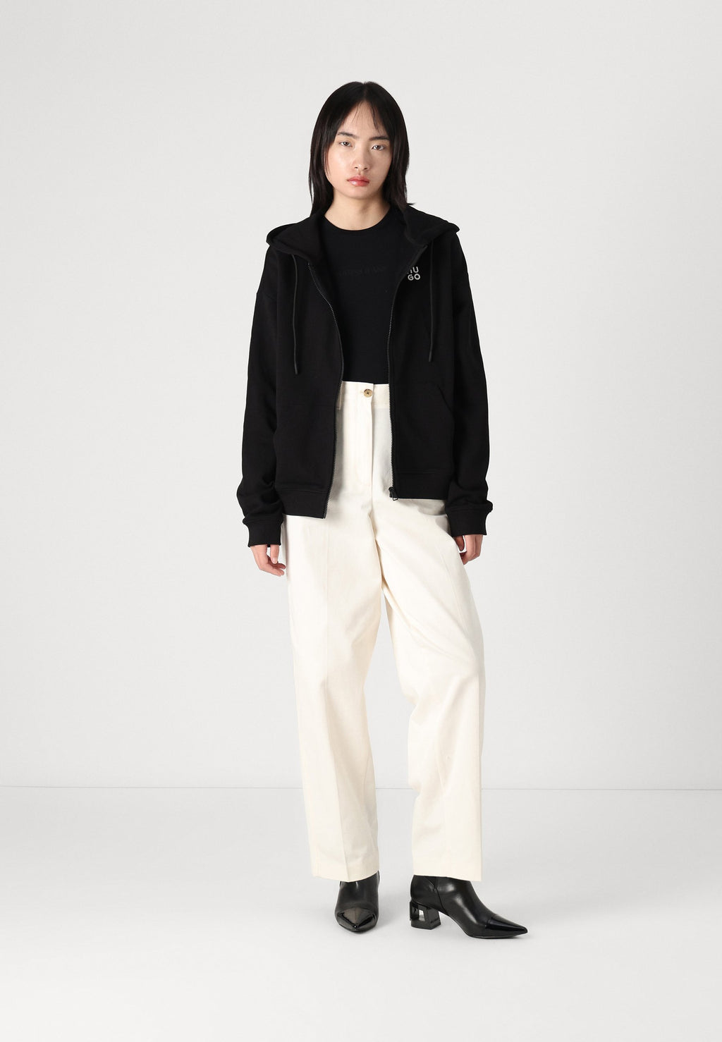DALFINE - Zip-up sweatshirt - black