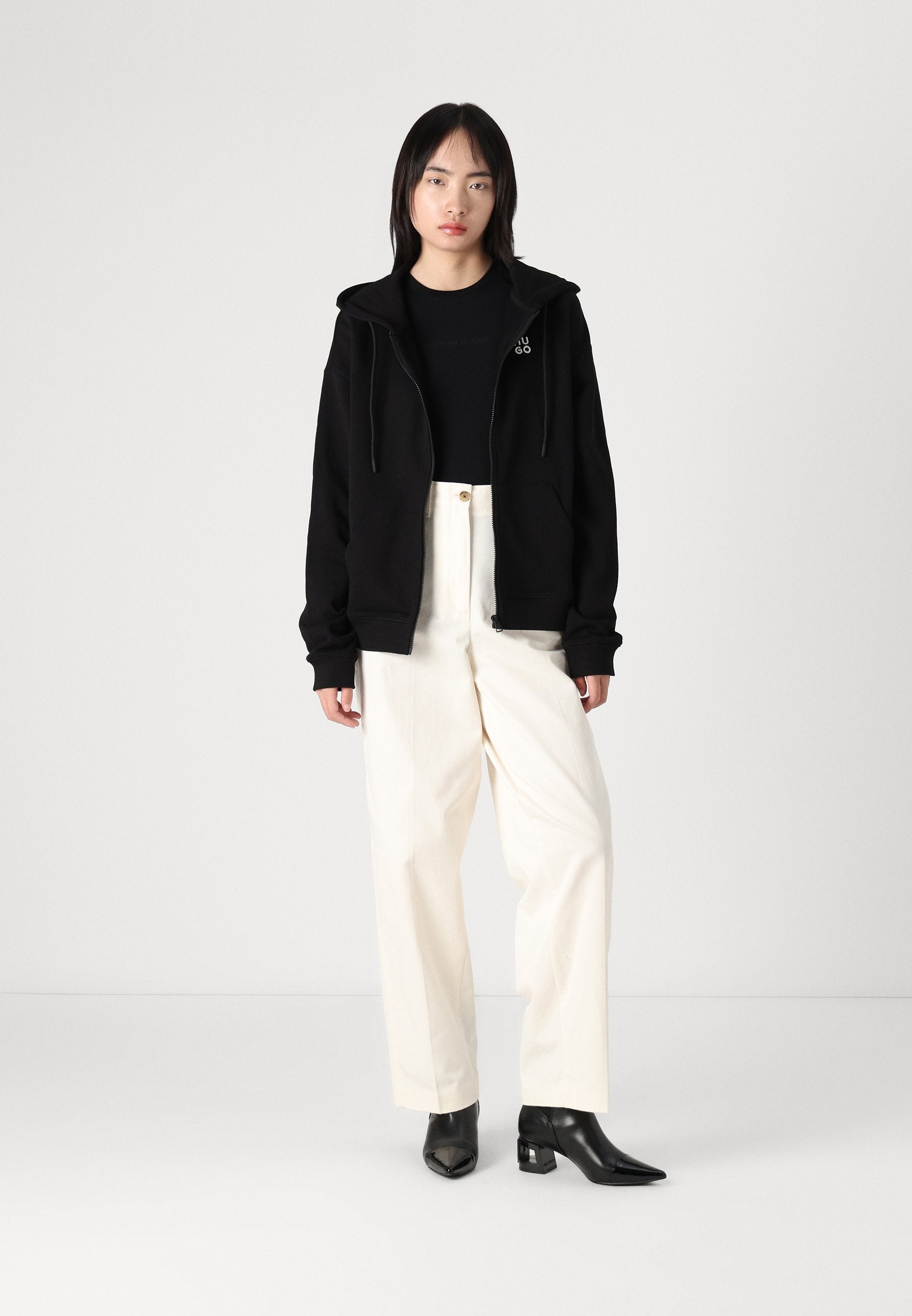 DALFINE - Zip-up sweatshirt - black