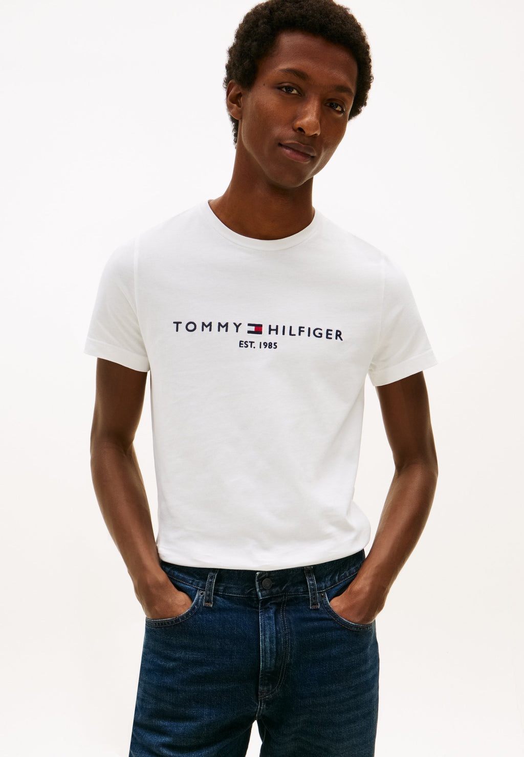 CORE LOGO TEE - Print T-shirt - white