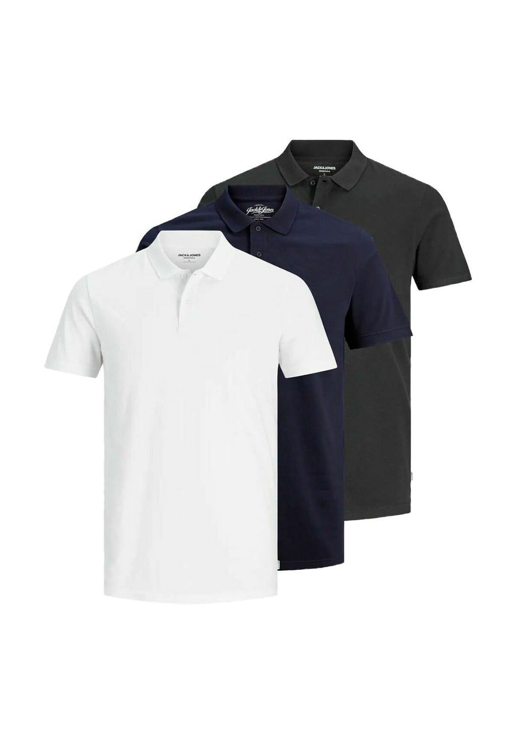 3 PACK  - Polo shirt - black   navy   white