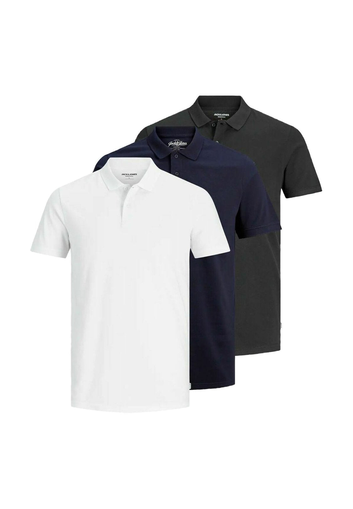 3 PACK  - Polo shirt - black   navy   white