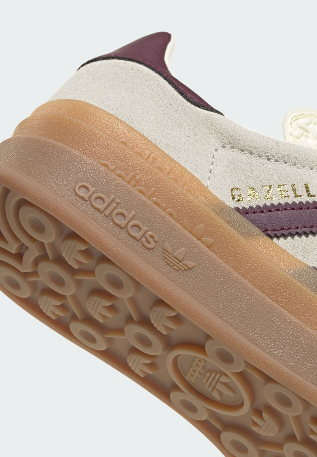GAZELLE BOLD J UNISEX - Trainers - cream white maroon gold met