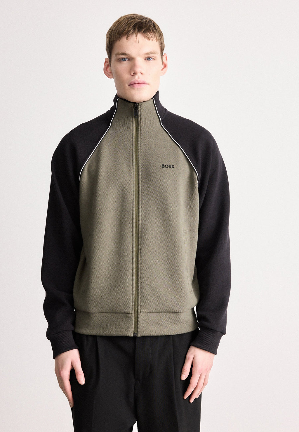 SW_JOIN SKAZ - Zip-up sweatshirt - dark beige