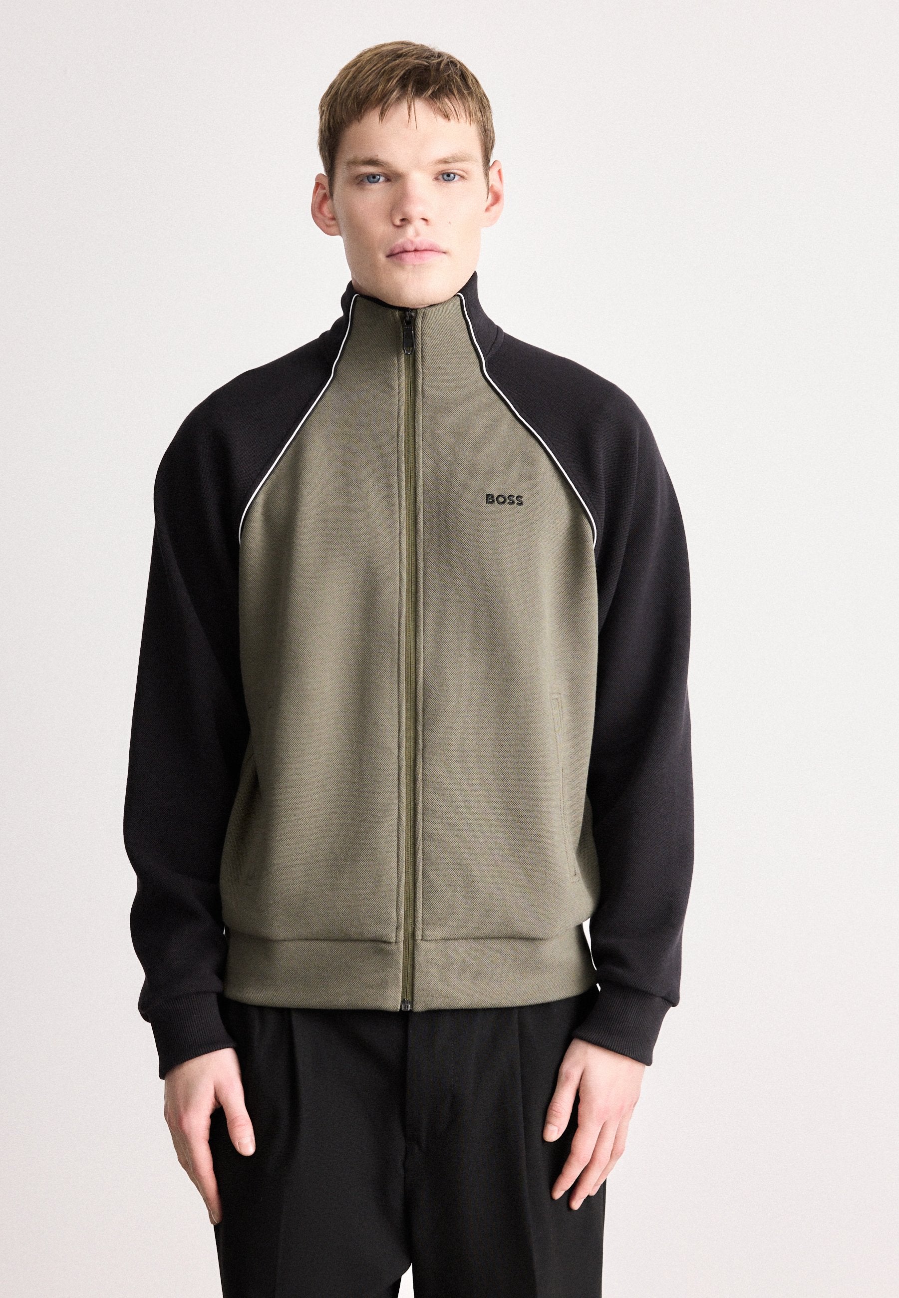 SW_JOIN SKAZ - Zip-up sweatshirt - dark beige