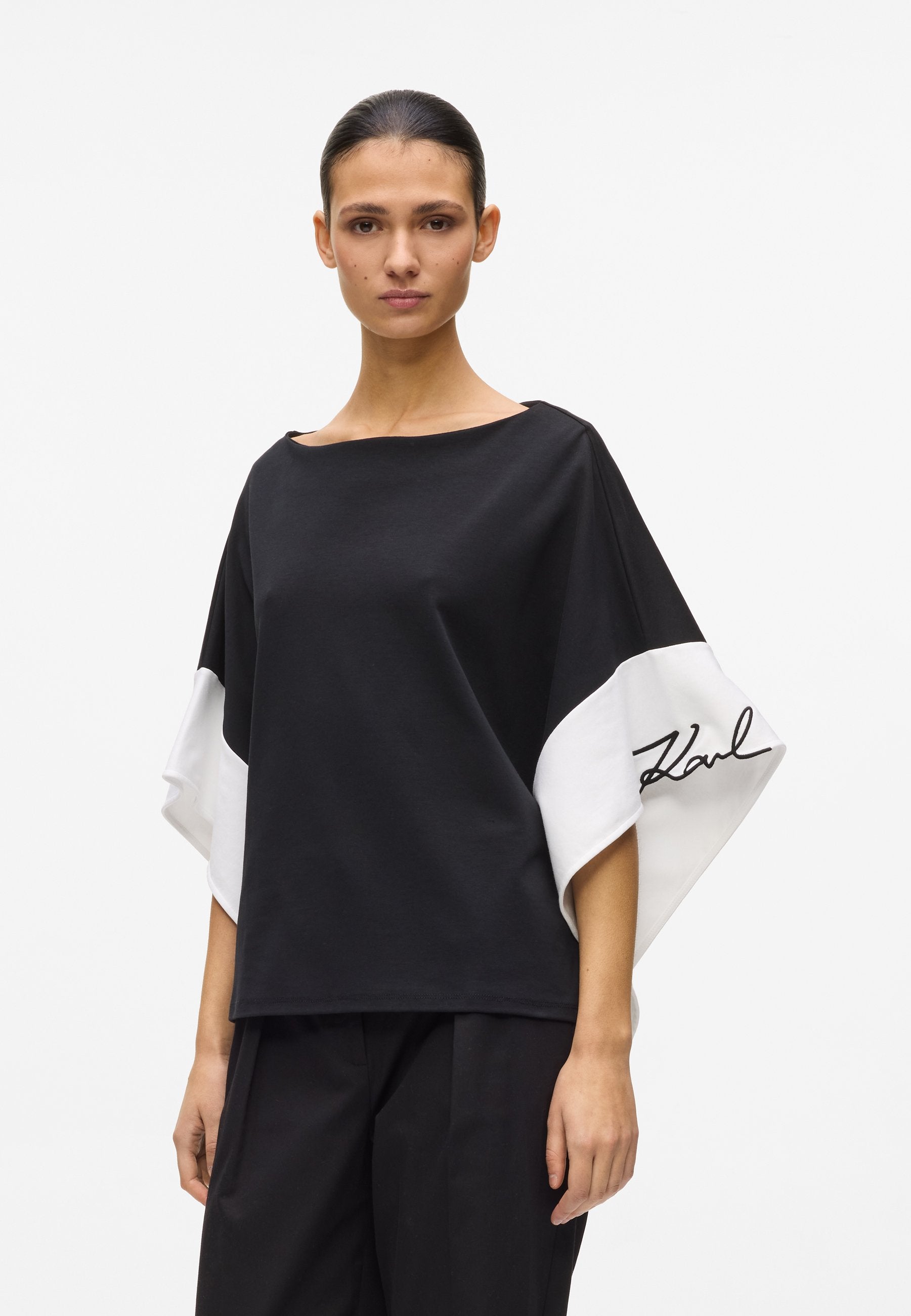 SIGNATURE TOP - Blouse - white/black