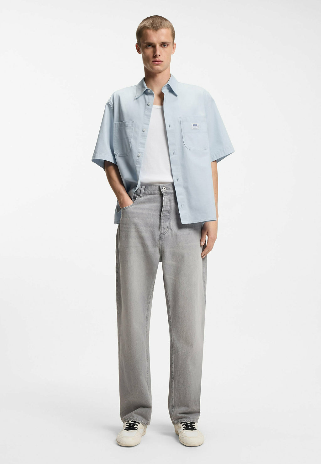 EBWIN - Shirt - open blue