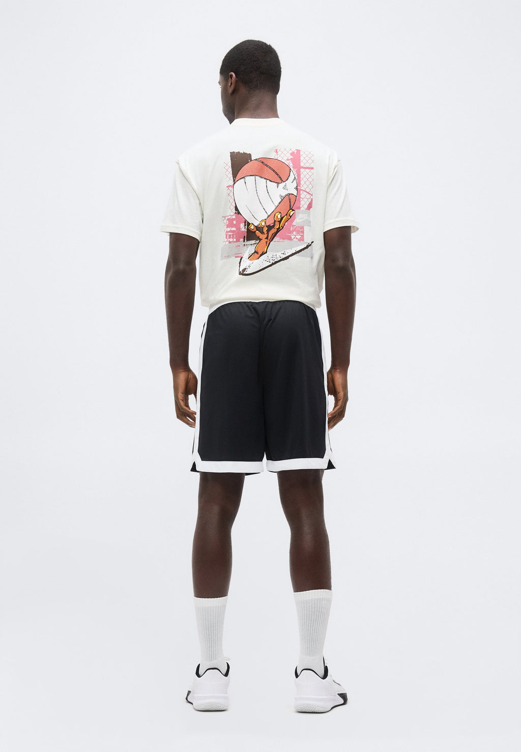 DNA SHORT - Sports shorts - black/white