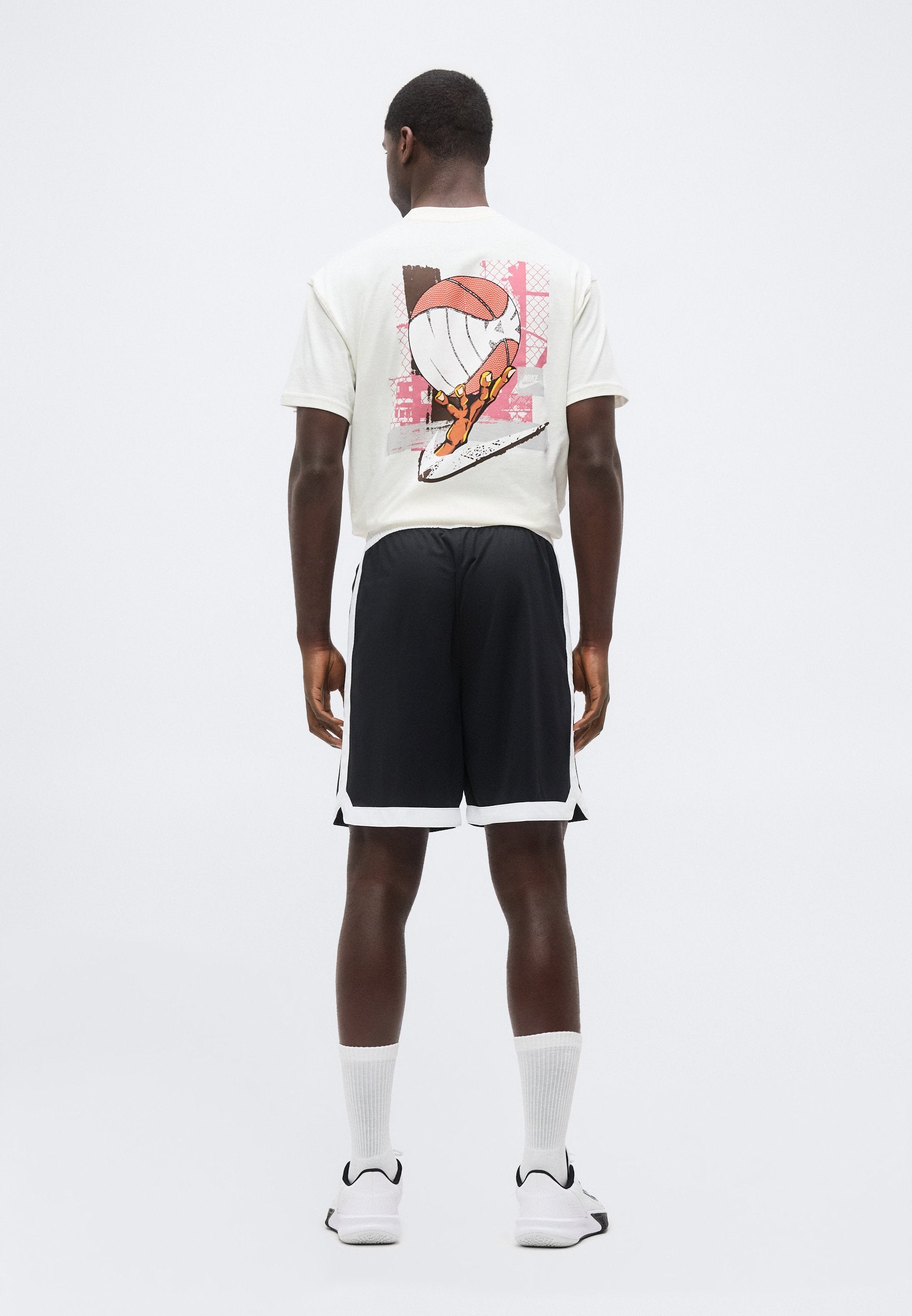 DNA SHORT - Sports shorts - black/white