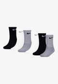 BASIC CREW UNISEX 6 PACK - Socks - white/dark gray heather